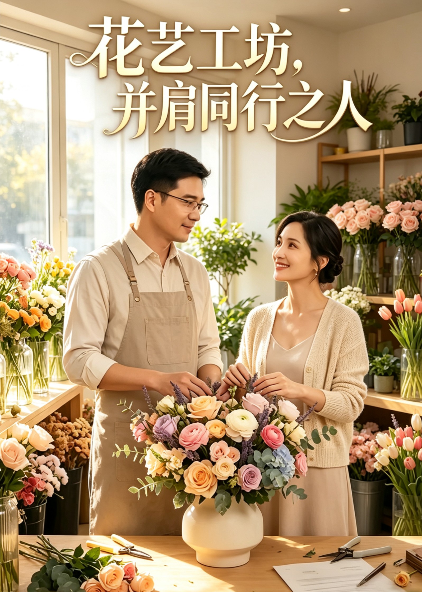 花艺工坊，并肩同行之人