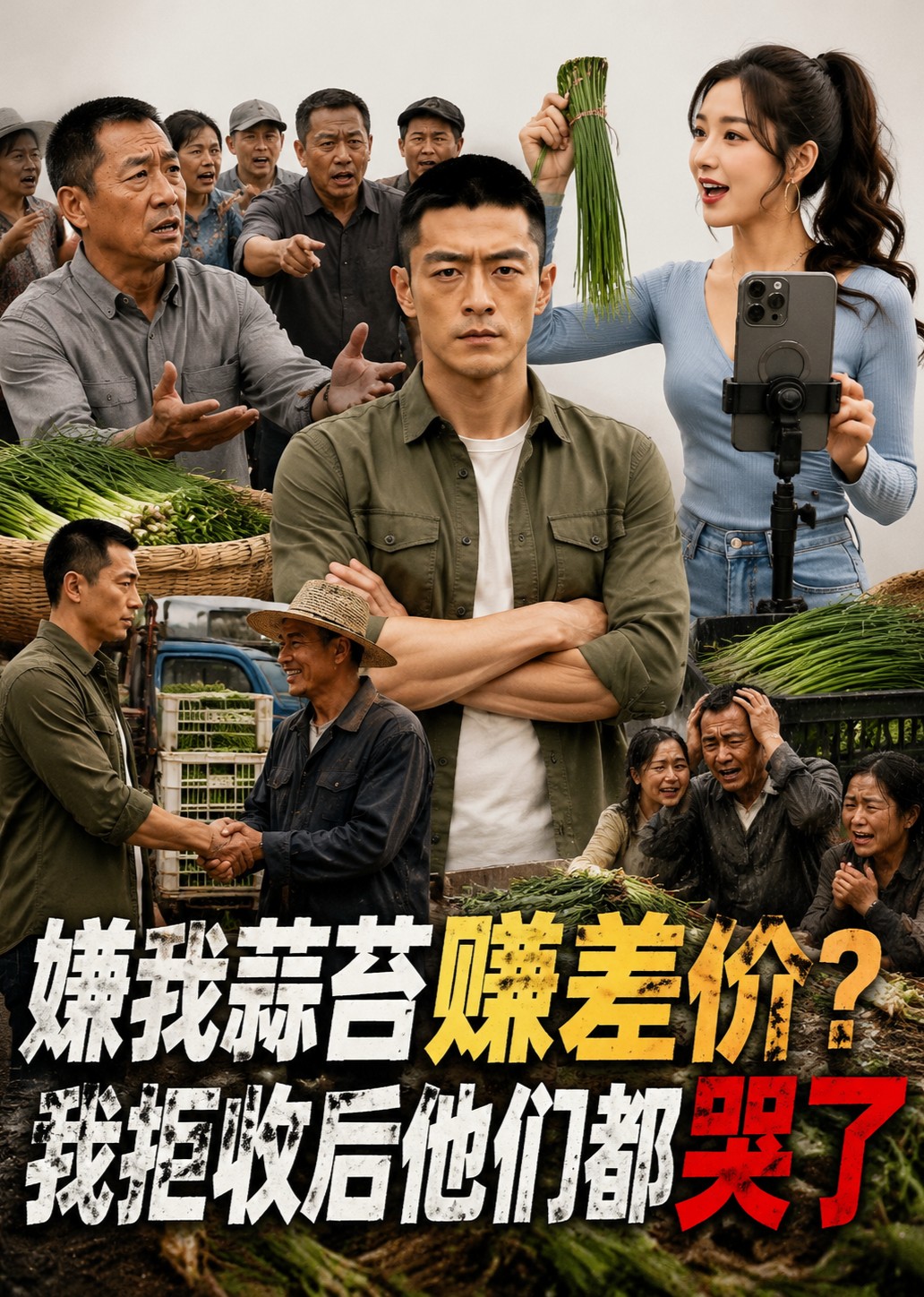 嫌我蒜苔赚差价我拒收后他们都哭了封面图