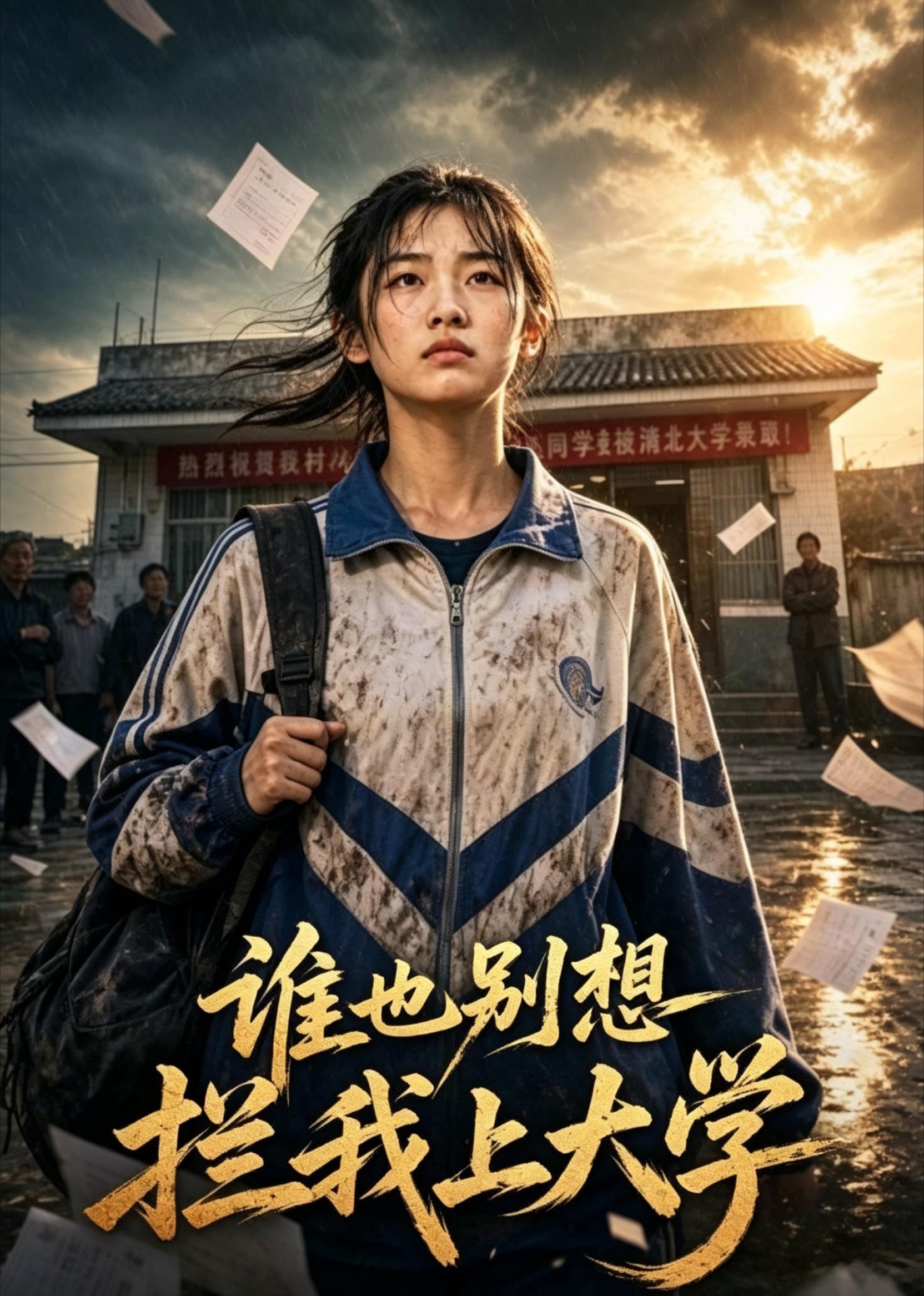 谁也别想拦我上大学海报
