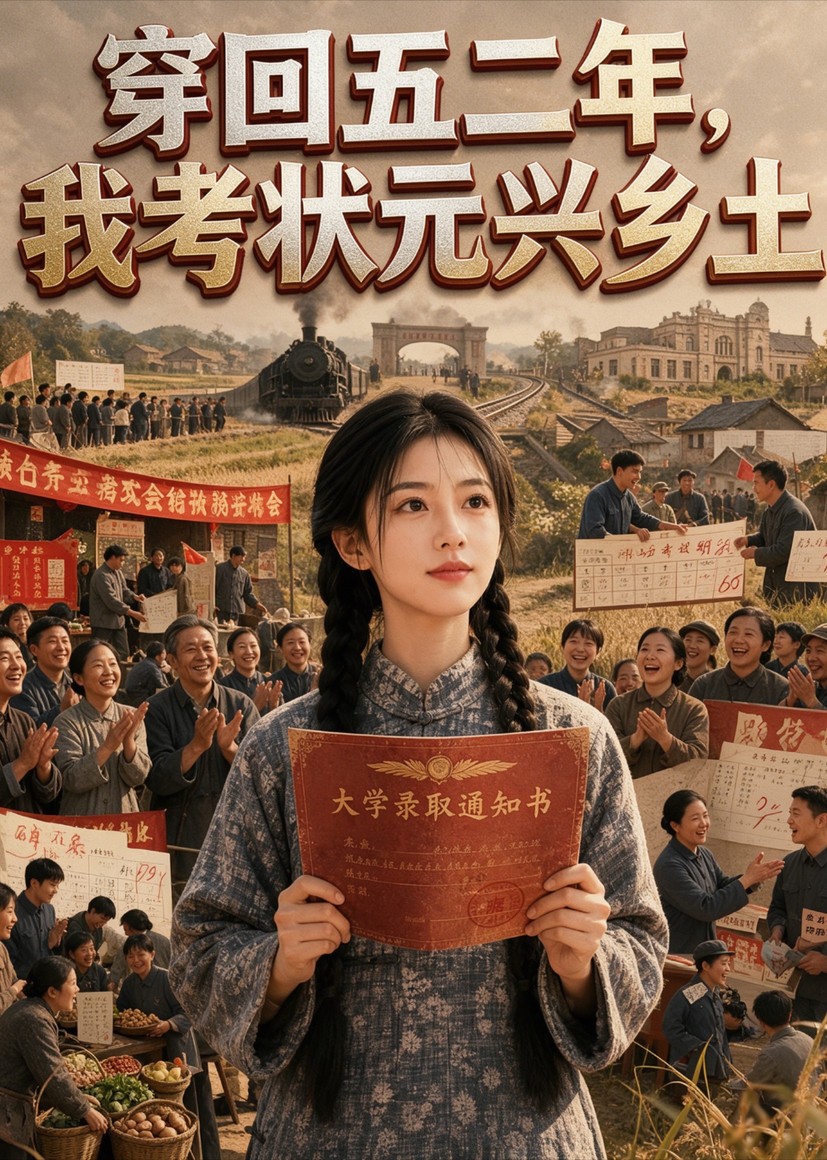 穿回五二年，我考状元兴乡土封面图