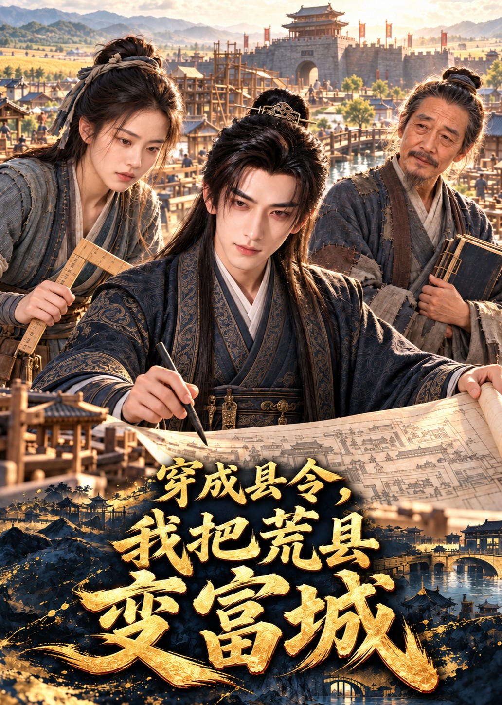 穿成县令，我把荒县变富城封面图