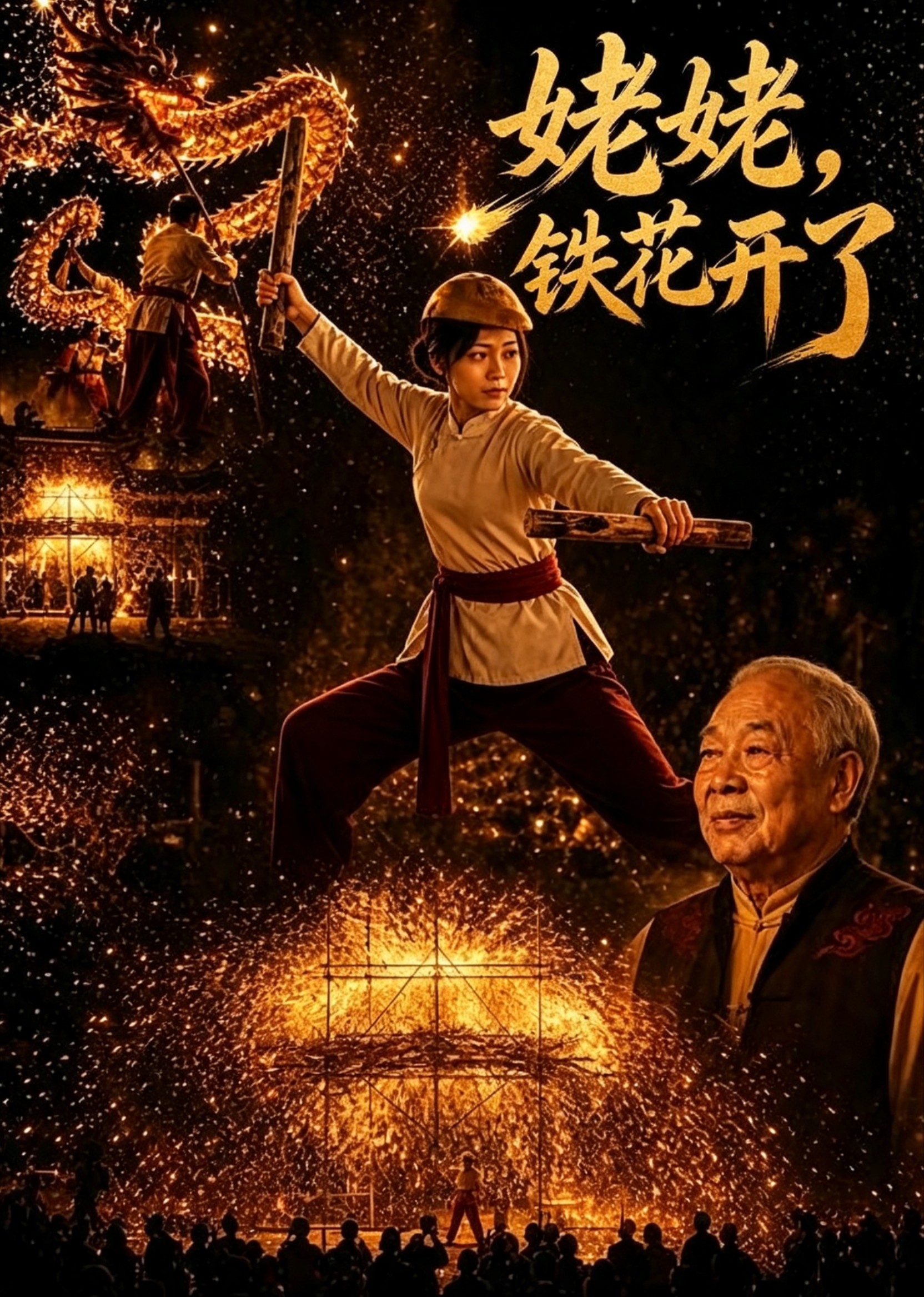 姥姥，铁花开了