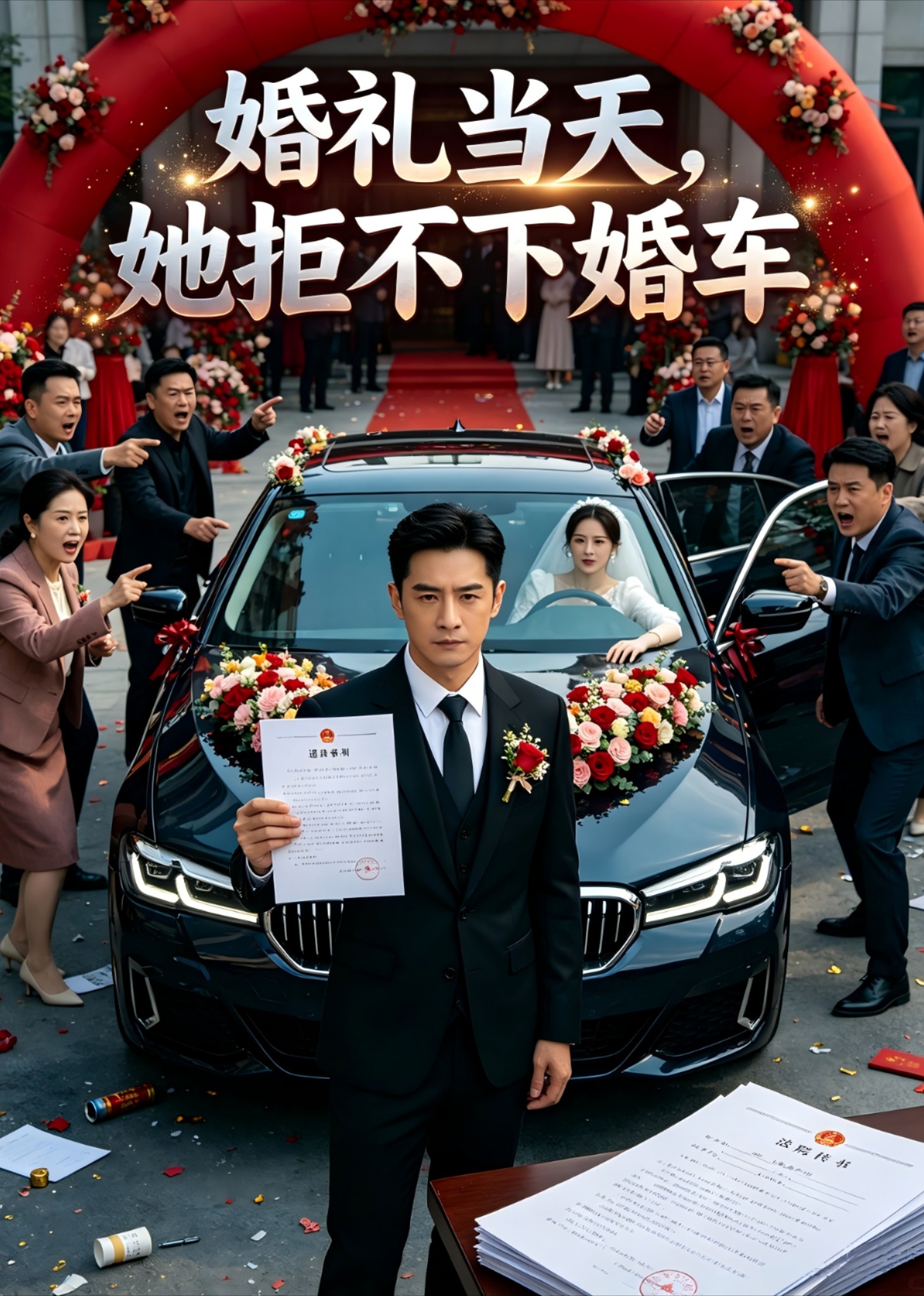 婚礼当天，她拒不下婚车