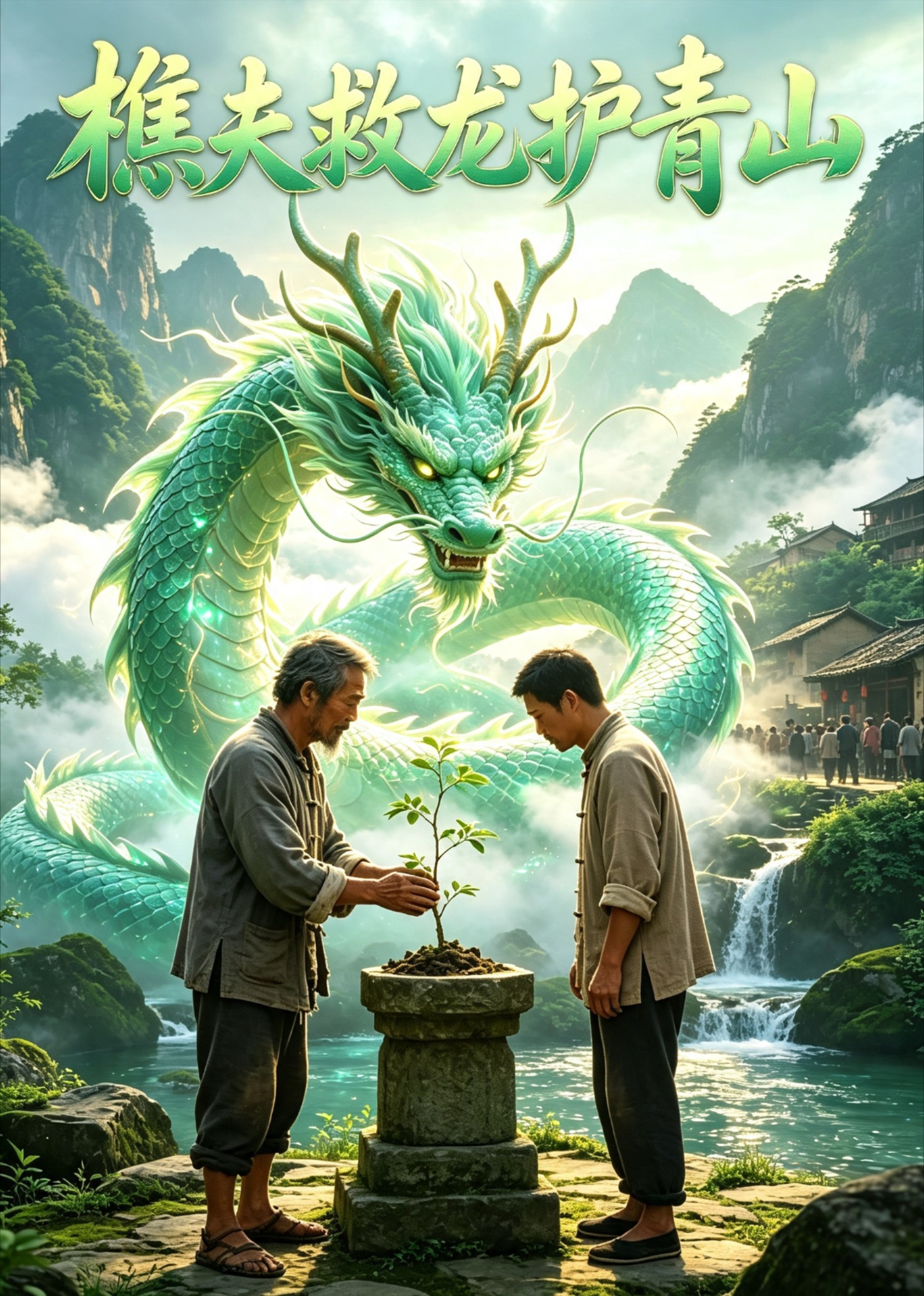 樵夫救龙护青山