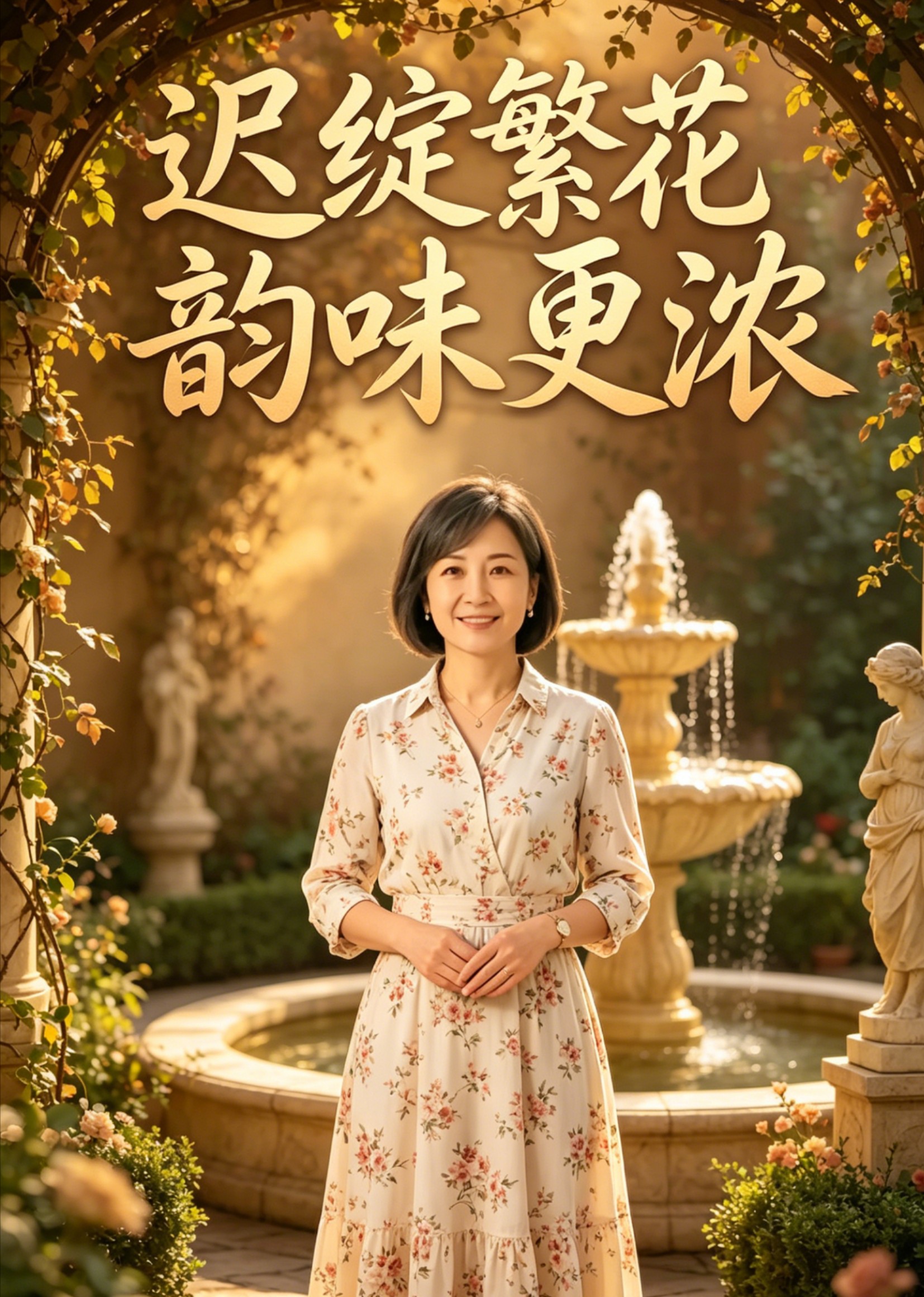 迟绽繁花韵味更浓