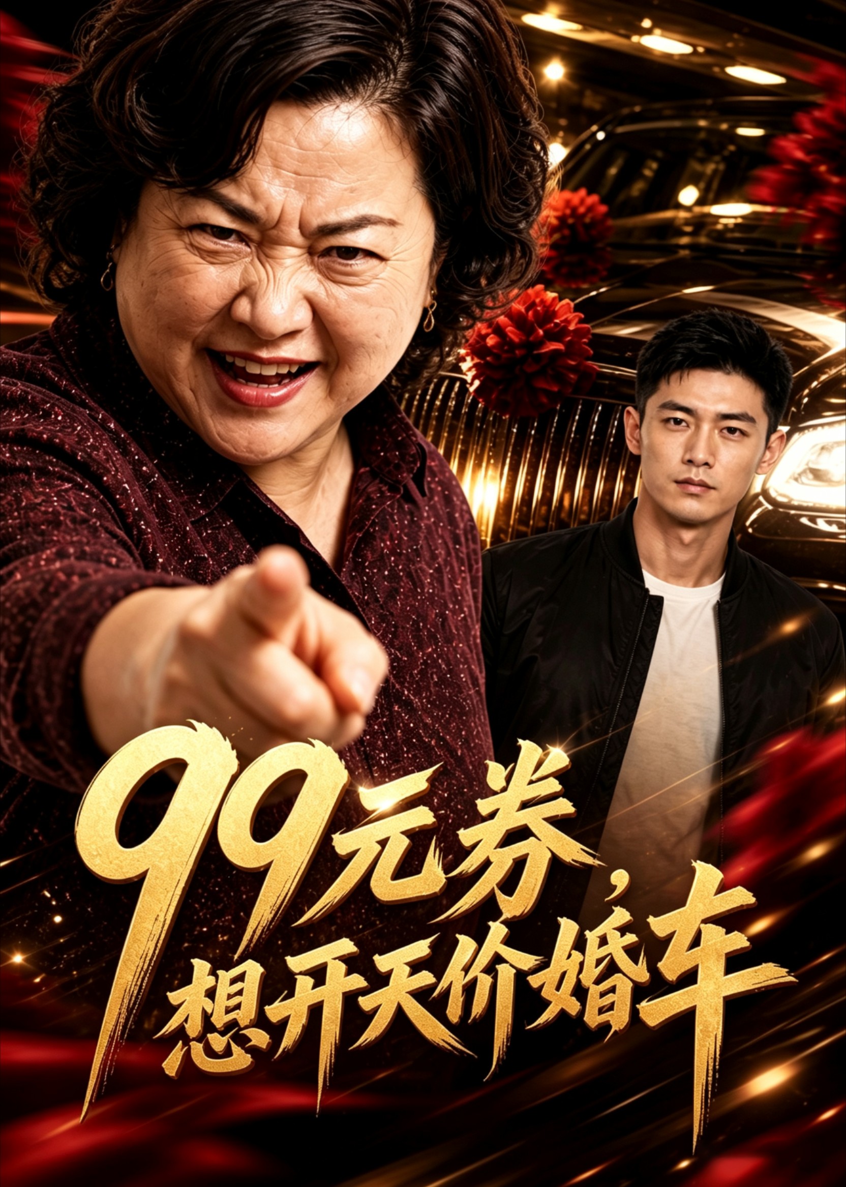 99元券，想开天价婚车封面图
