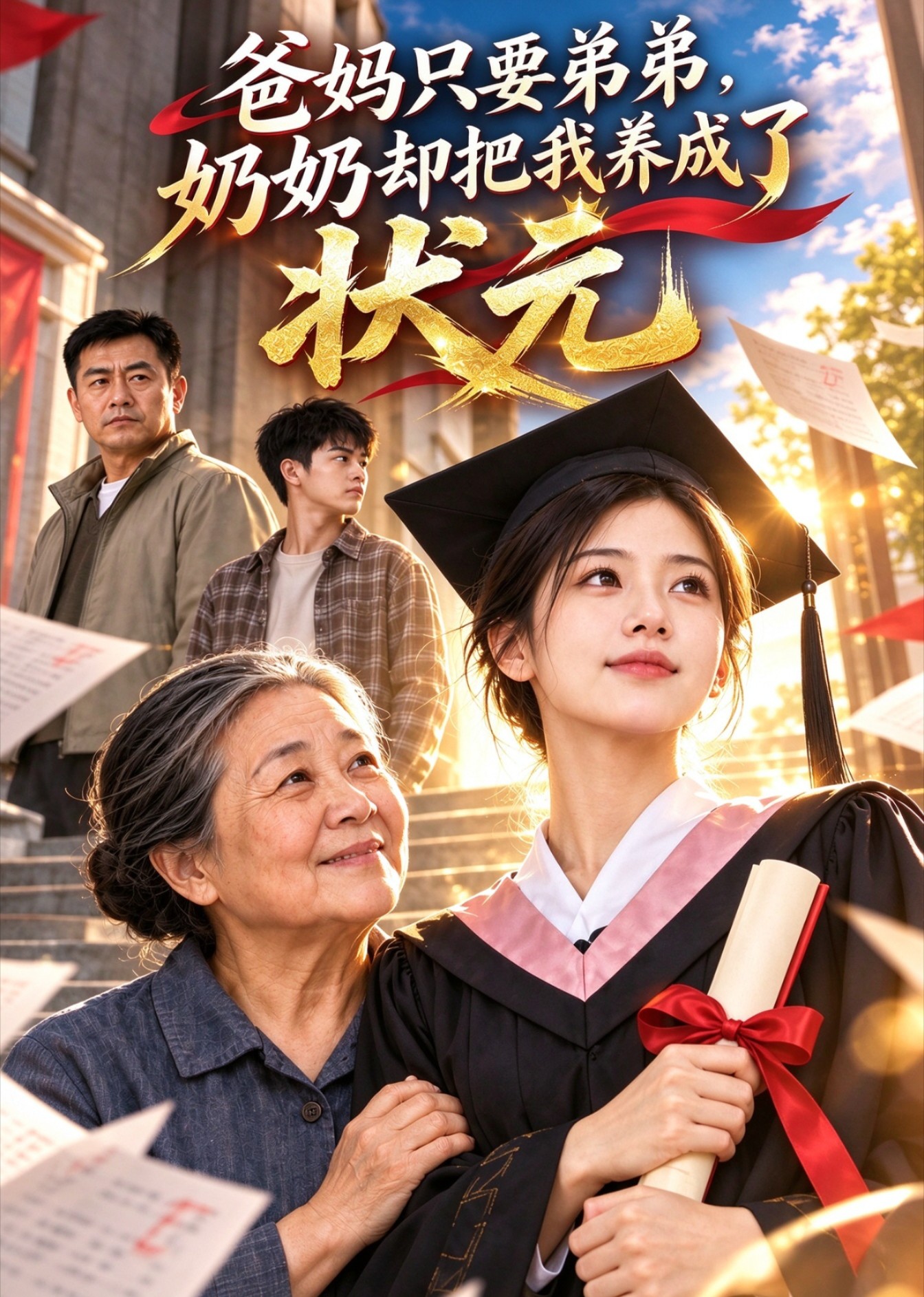 爸妈只要弟弟，奶奶却把我养成了状元封面图