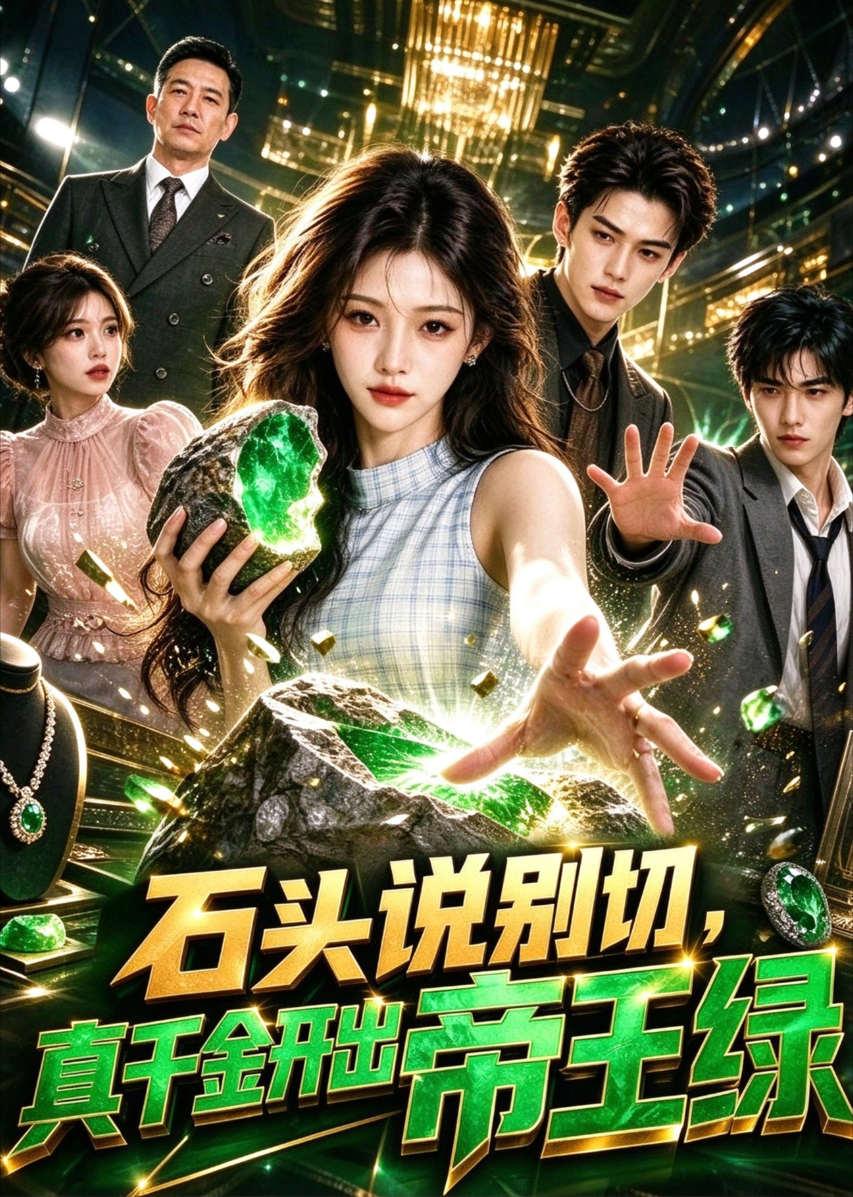 石头说别切，真千金开出帝王绿封面图