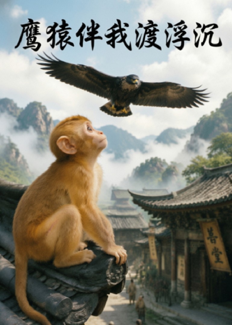 鹰猿伴我渡浮沉