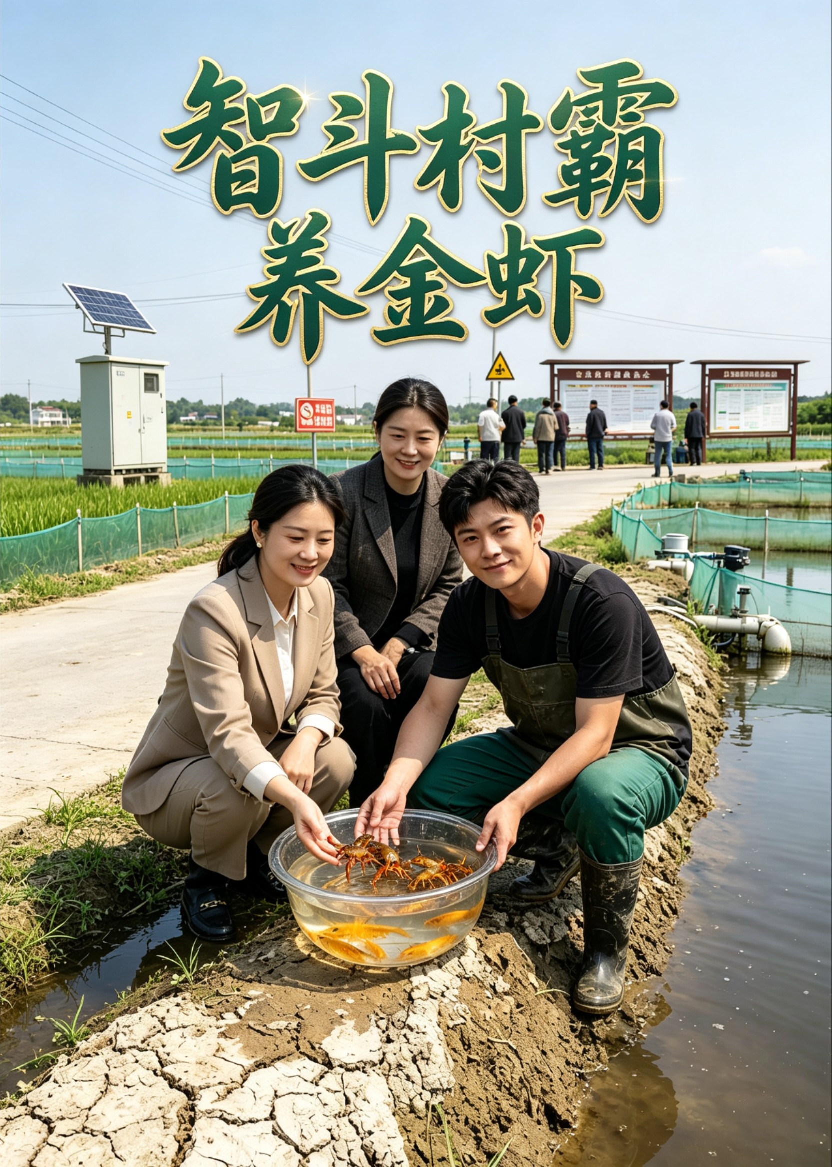 智斗村霸养金虾