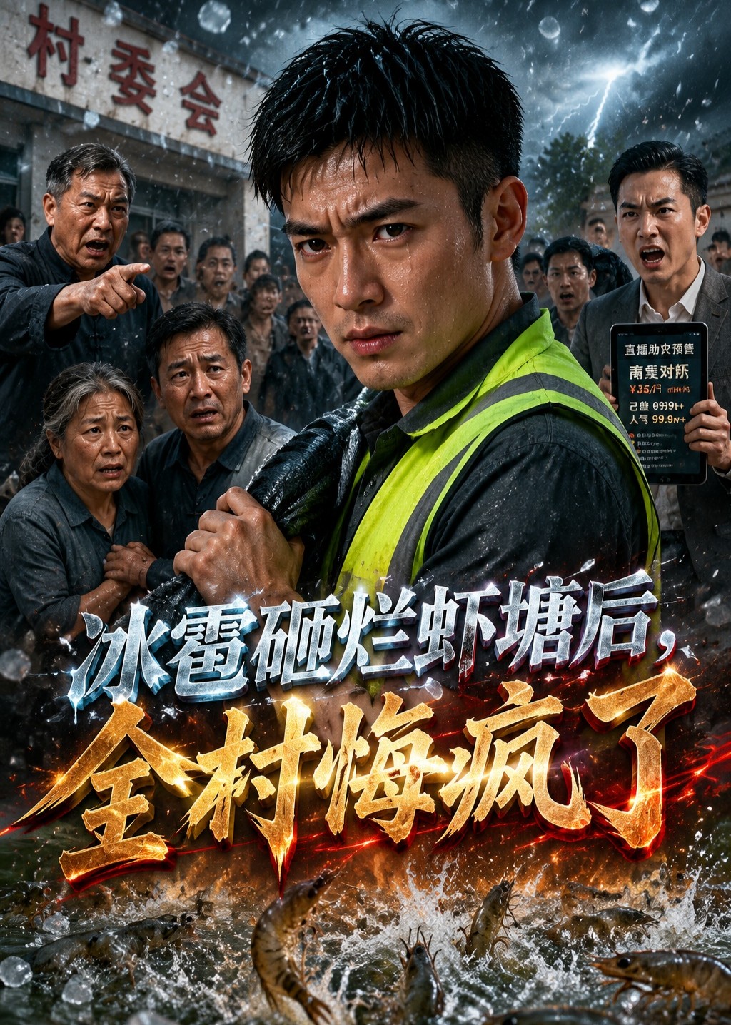 冰雹砸烂虾塘后，全村悔疯了
