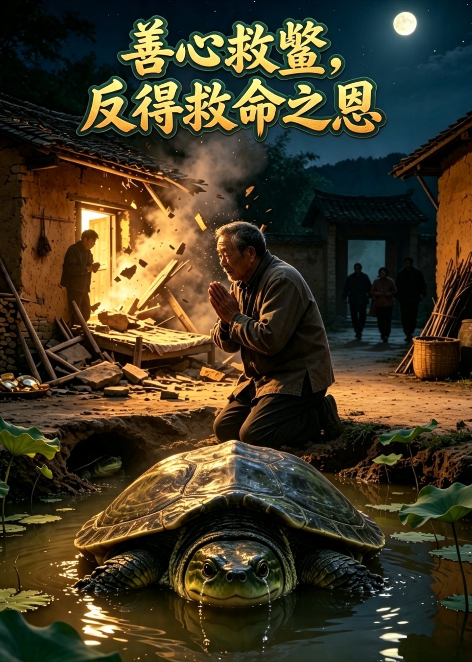 善心救鳖，反得救命之恩
