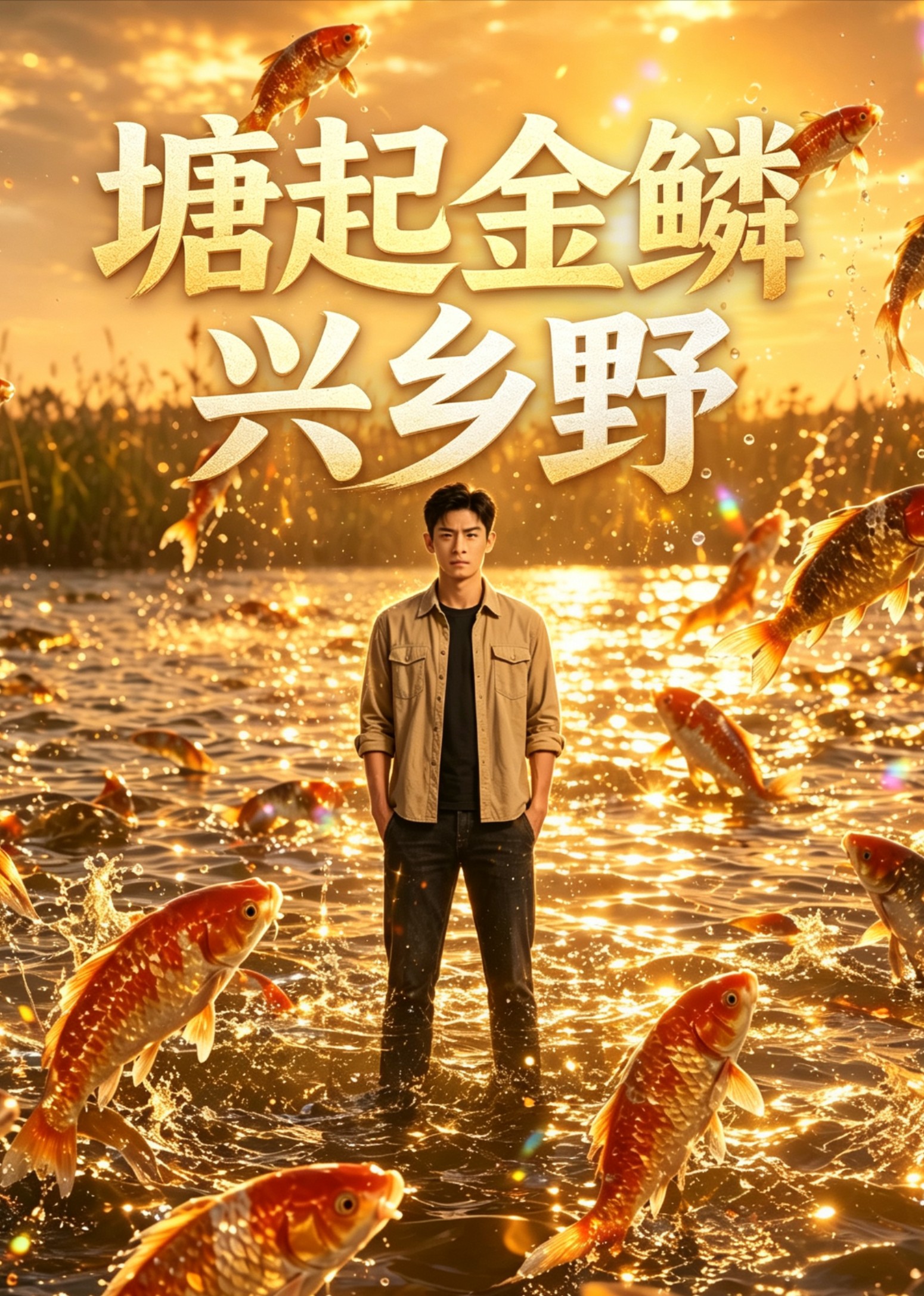 塘起金鳞兴乡野