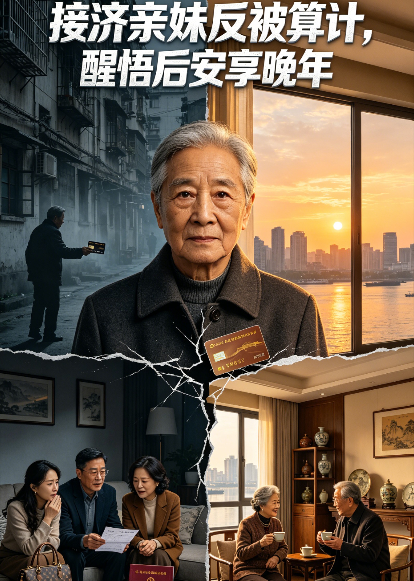 接济亲妹反被算计，醒悟后安享晚年