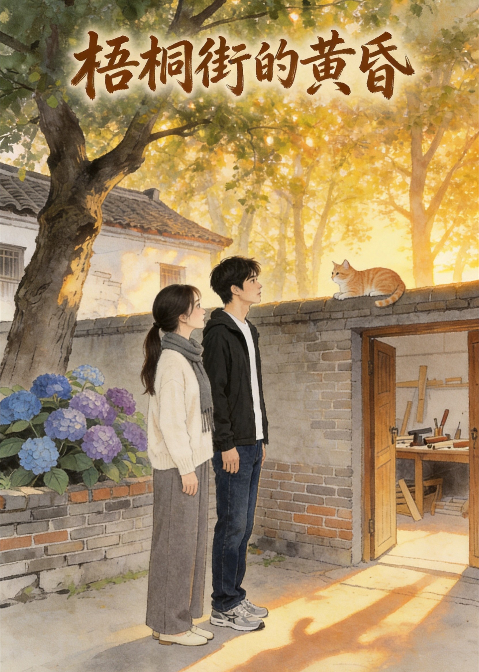 梧桐街的黄昏