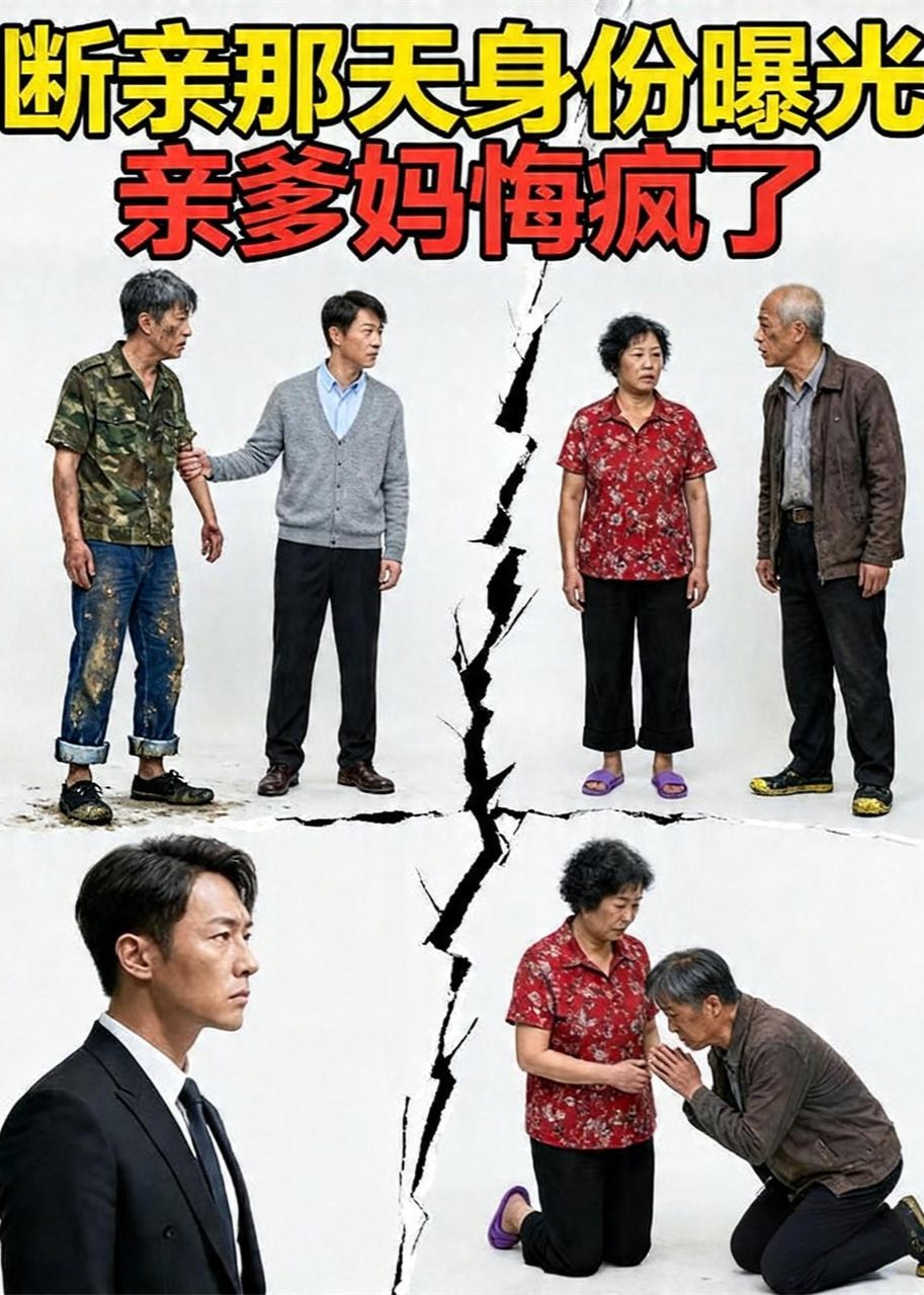 断亲那天，身份曝光，亲爹妈悔疯了