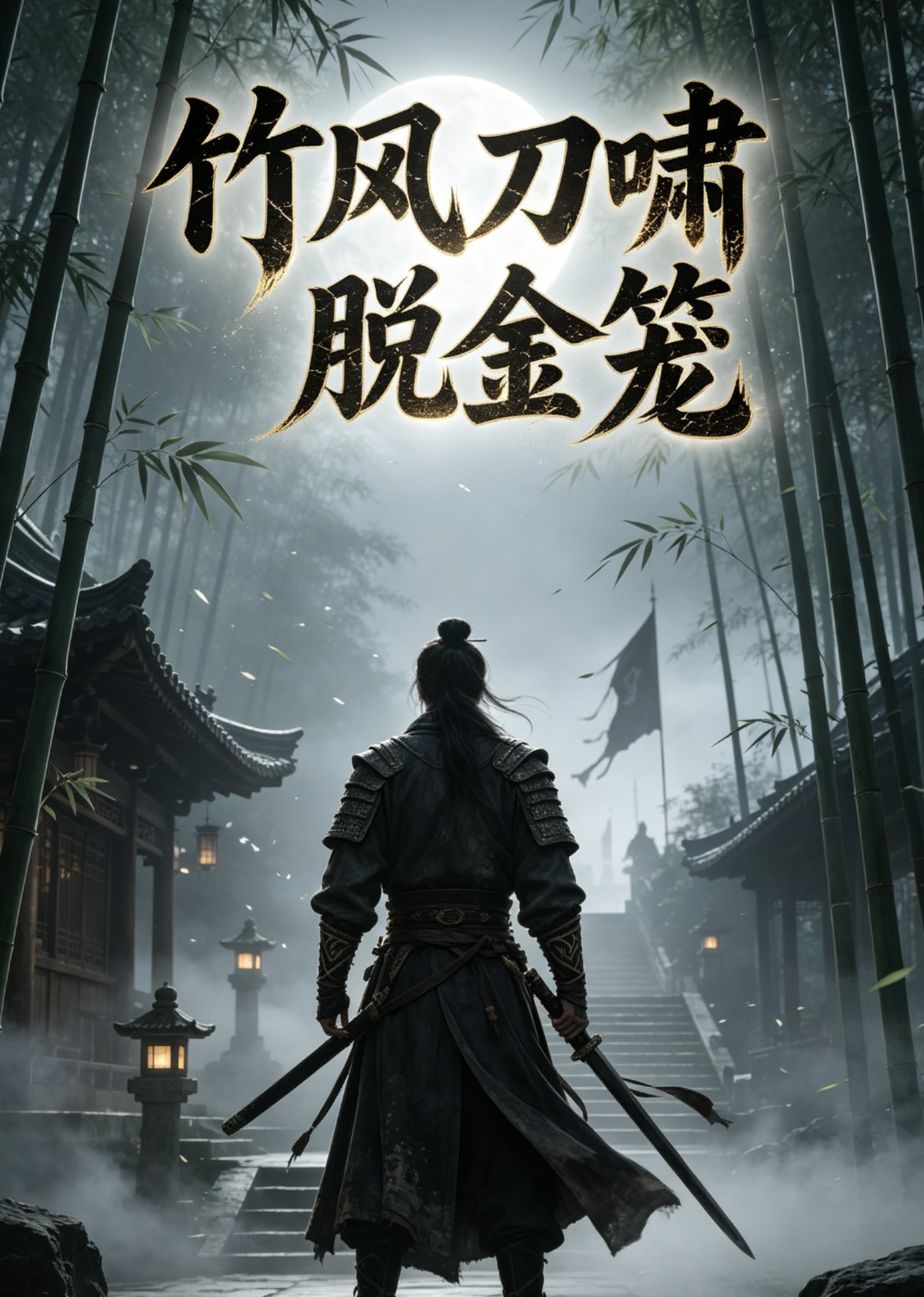 竹风刀啸脱金笼