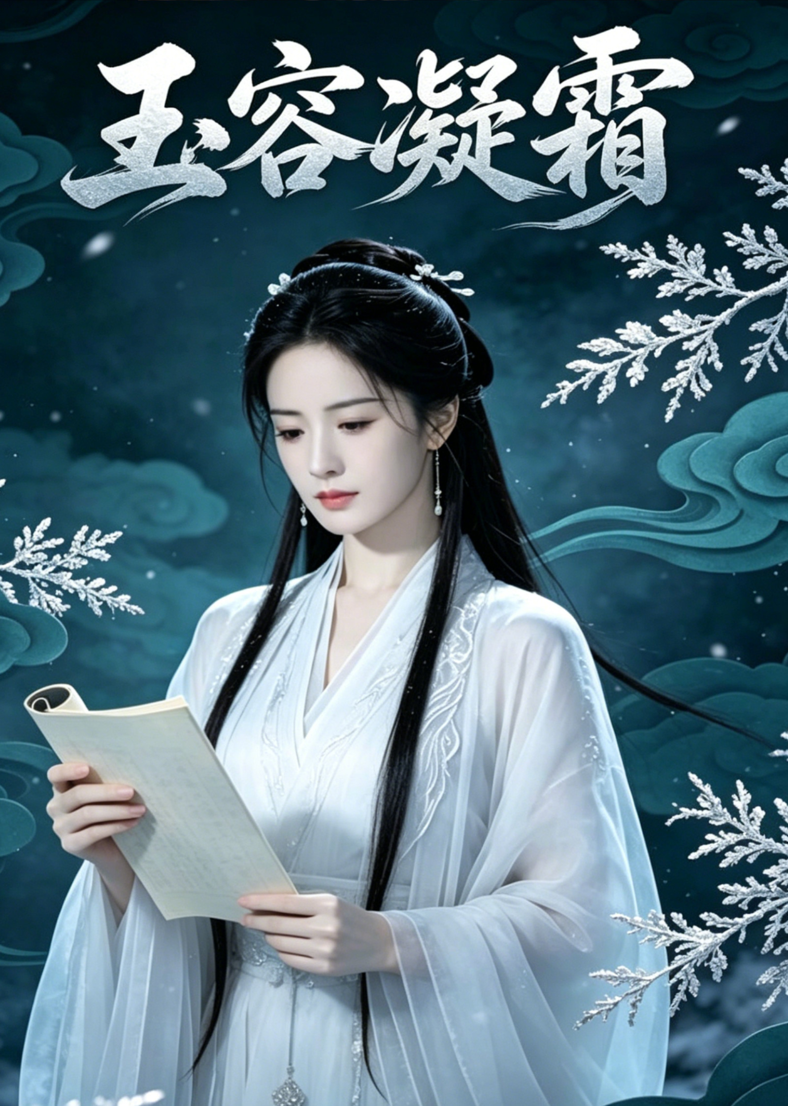 玉容凝霜