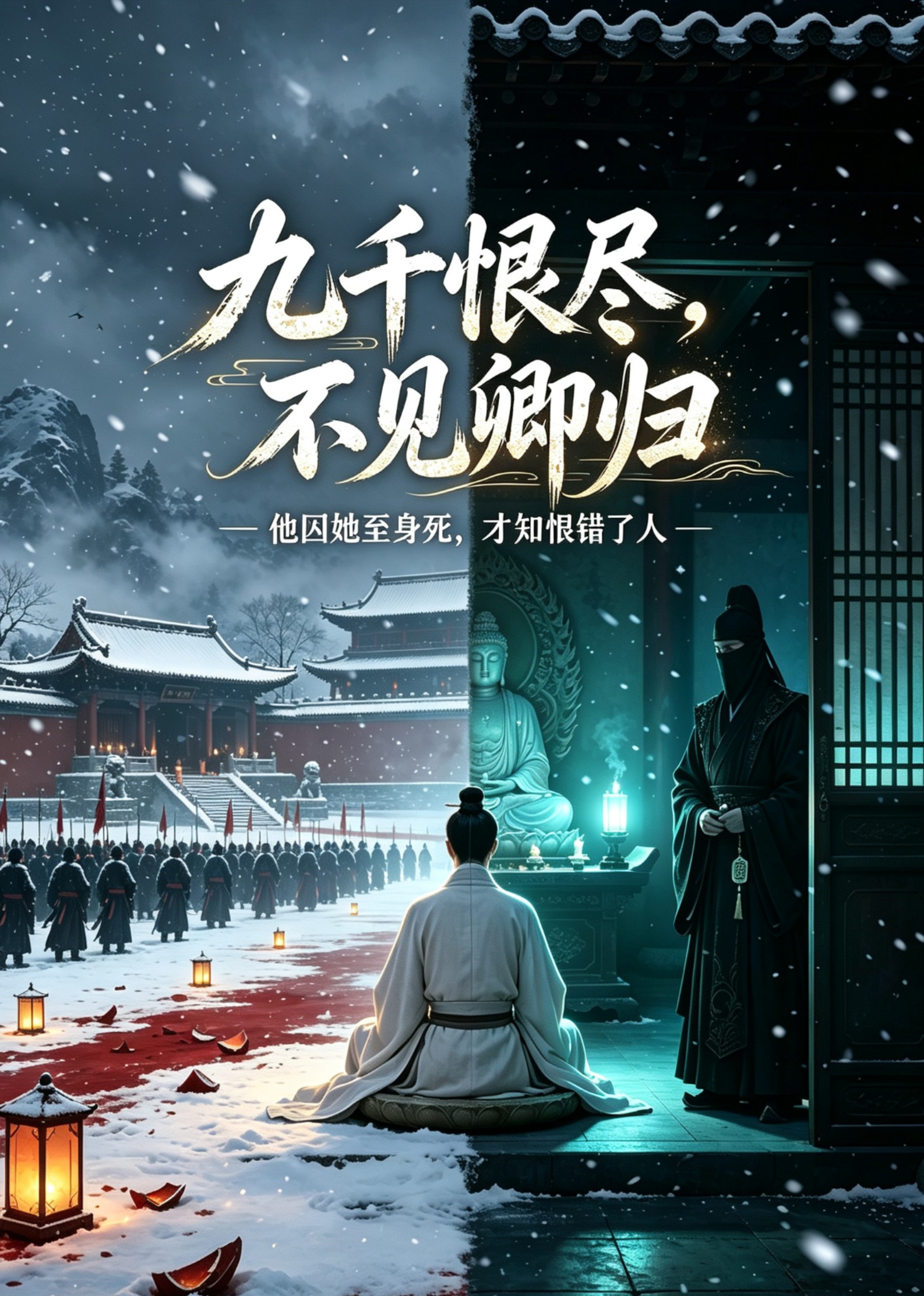九千恨尽，不见卿归