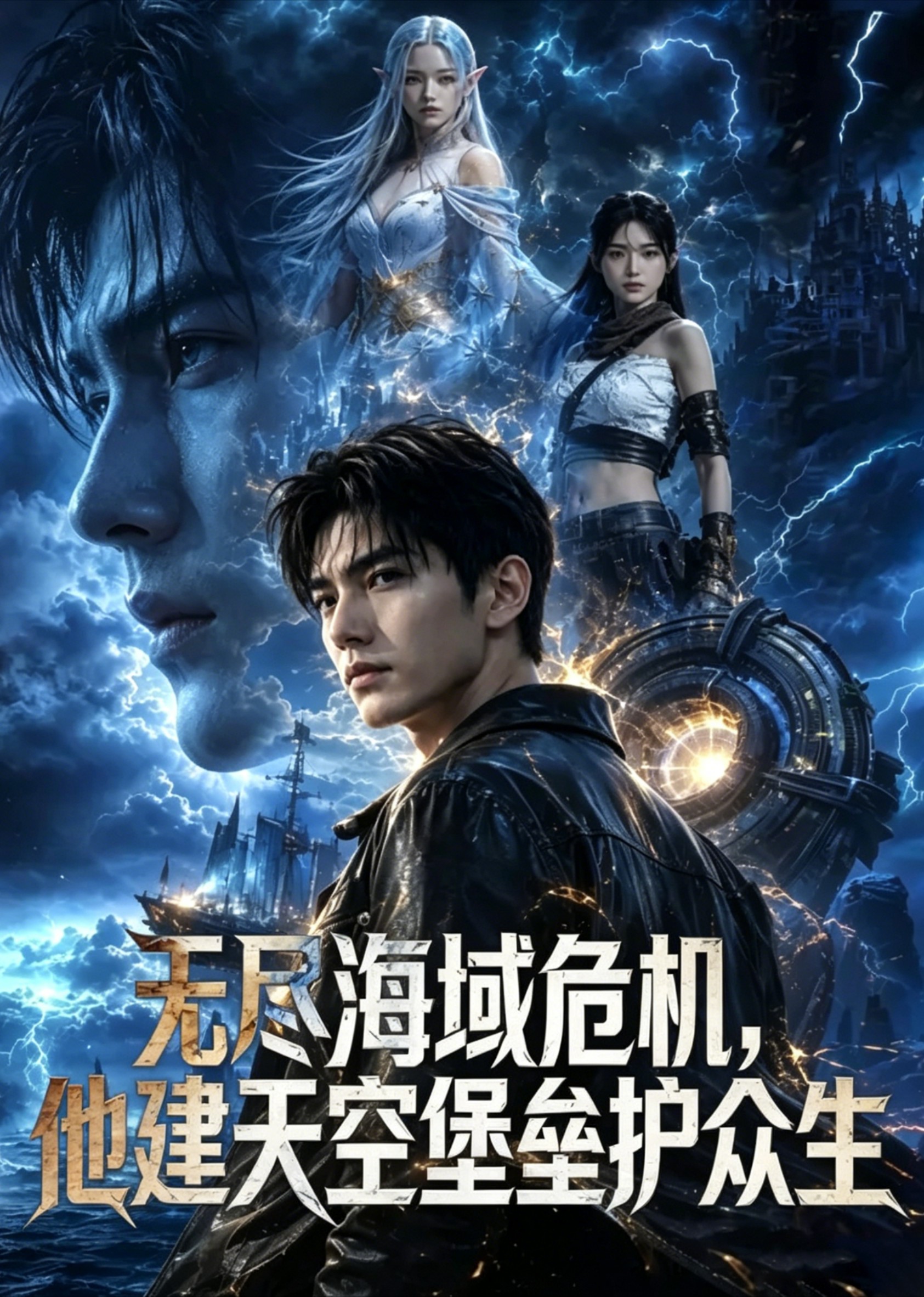 无尽海域危机，他建天空堡垒护众生