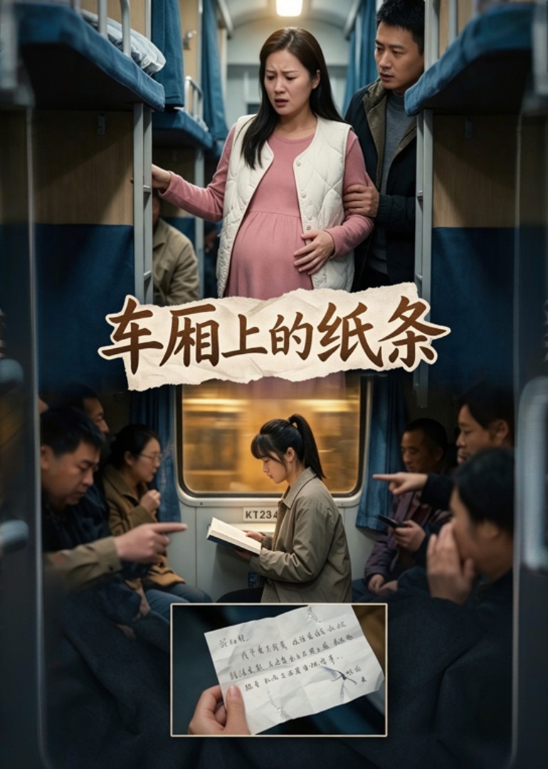 车厢上的纸条