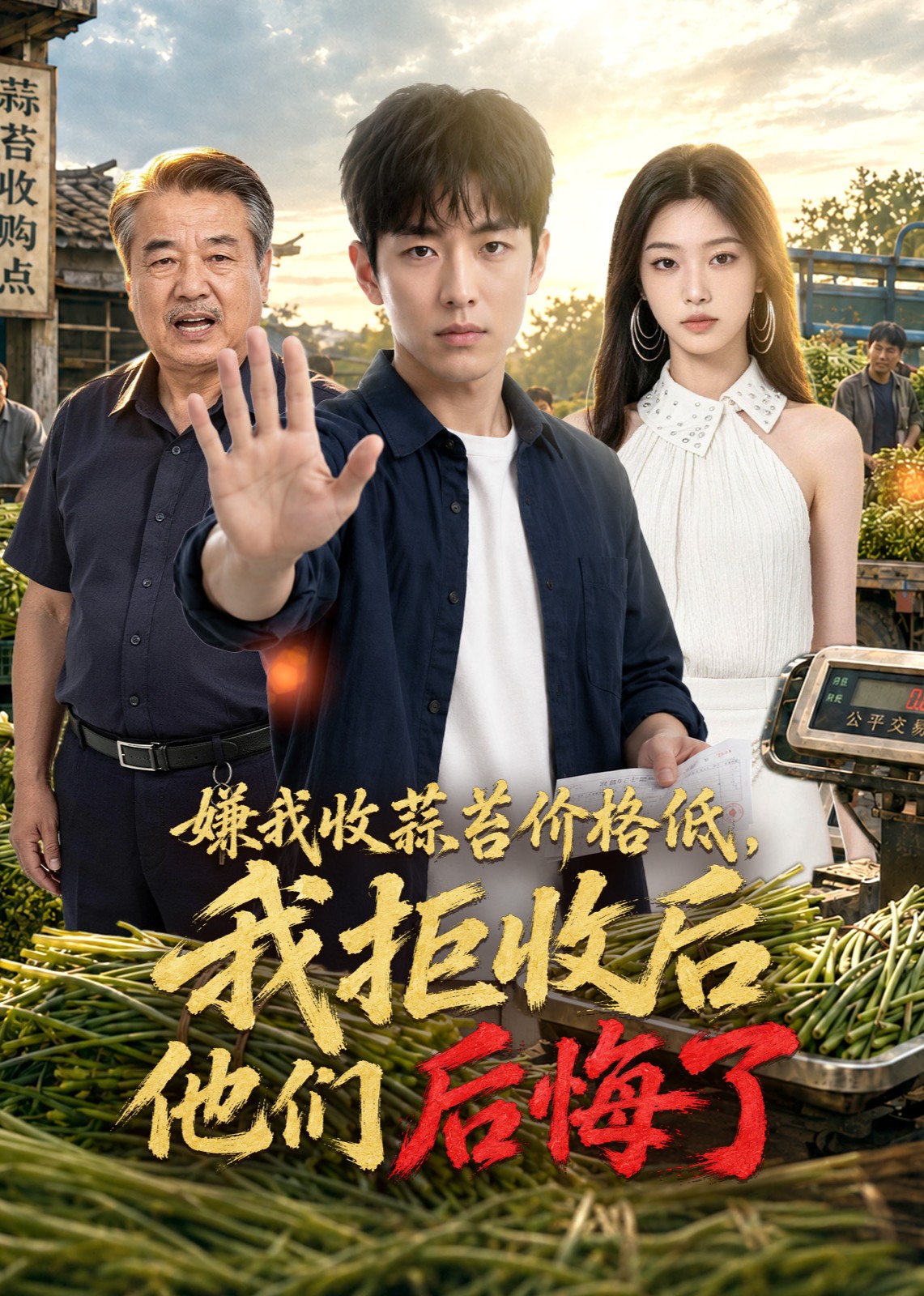 嫌我收蒜苔价格低，我拒收后他们后悔了