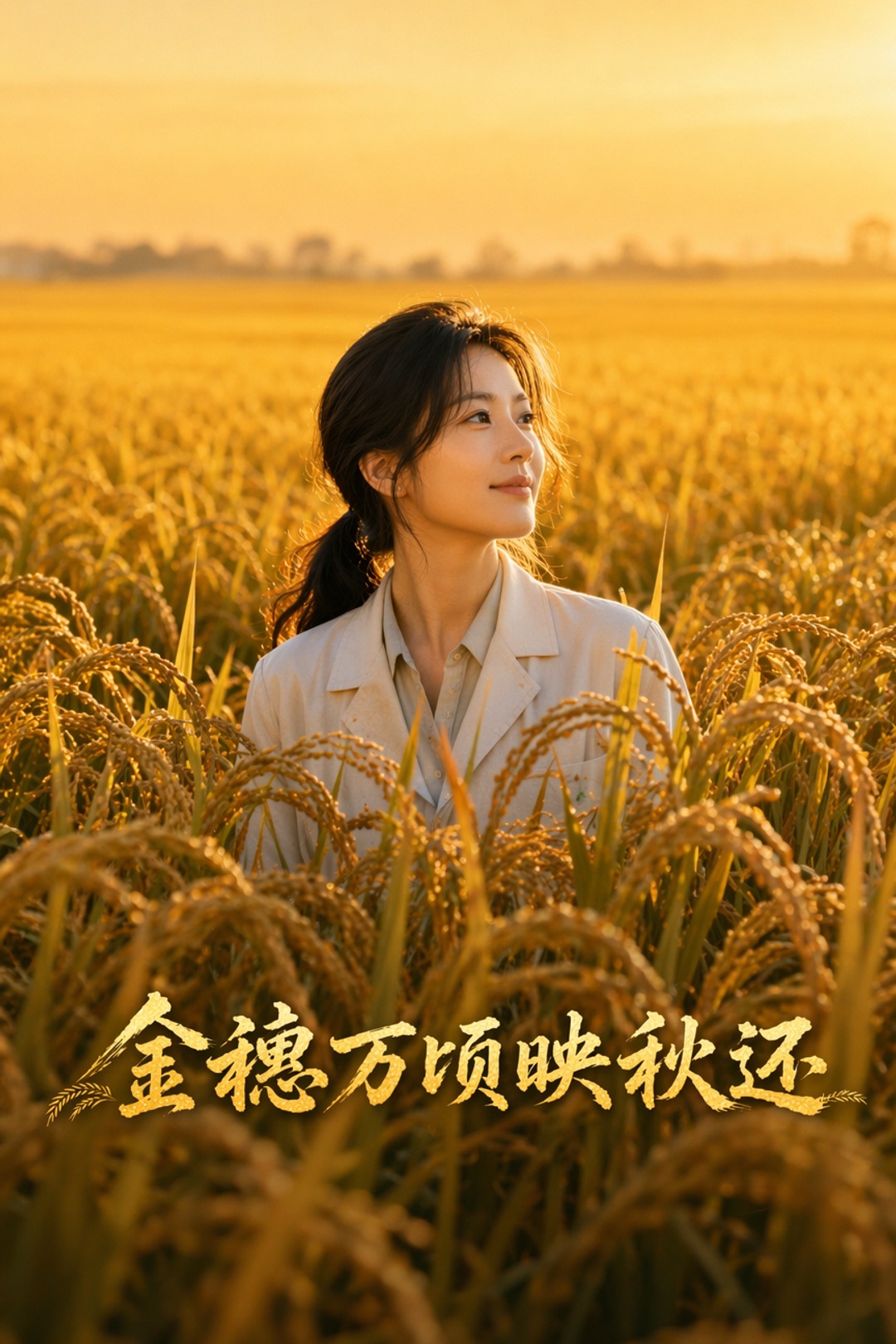 金穗万顷映秋还