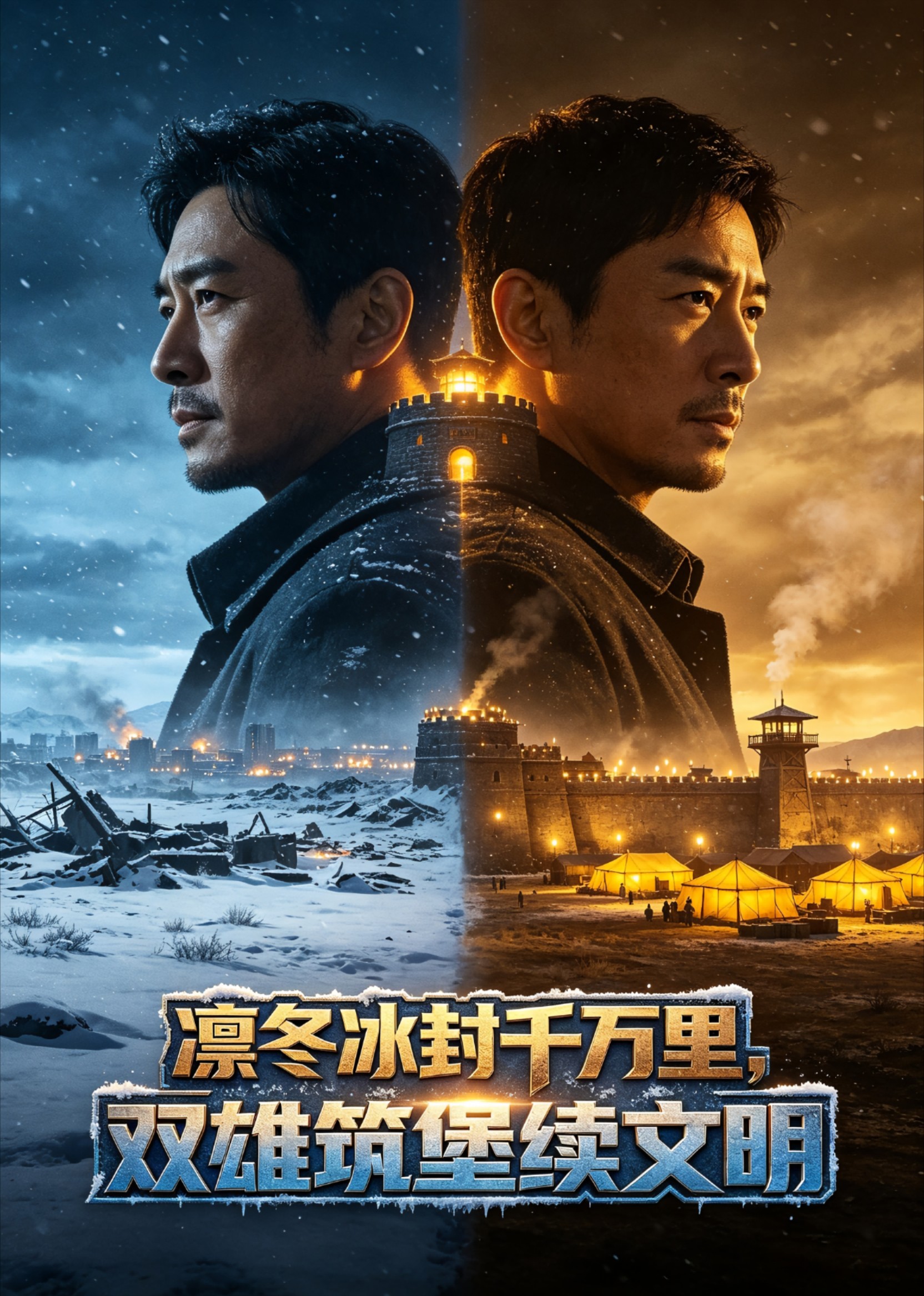 凛冬冰封千万里，双雄筑堡续文明