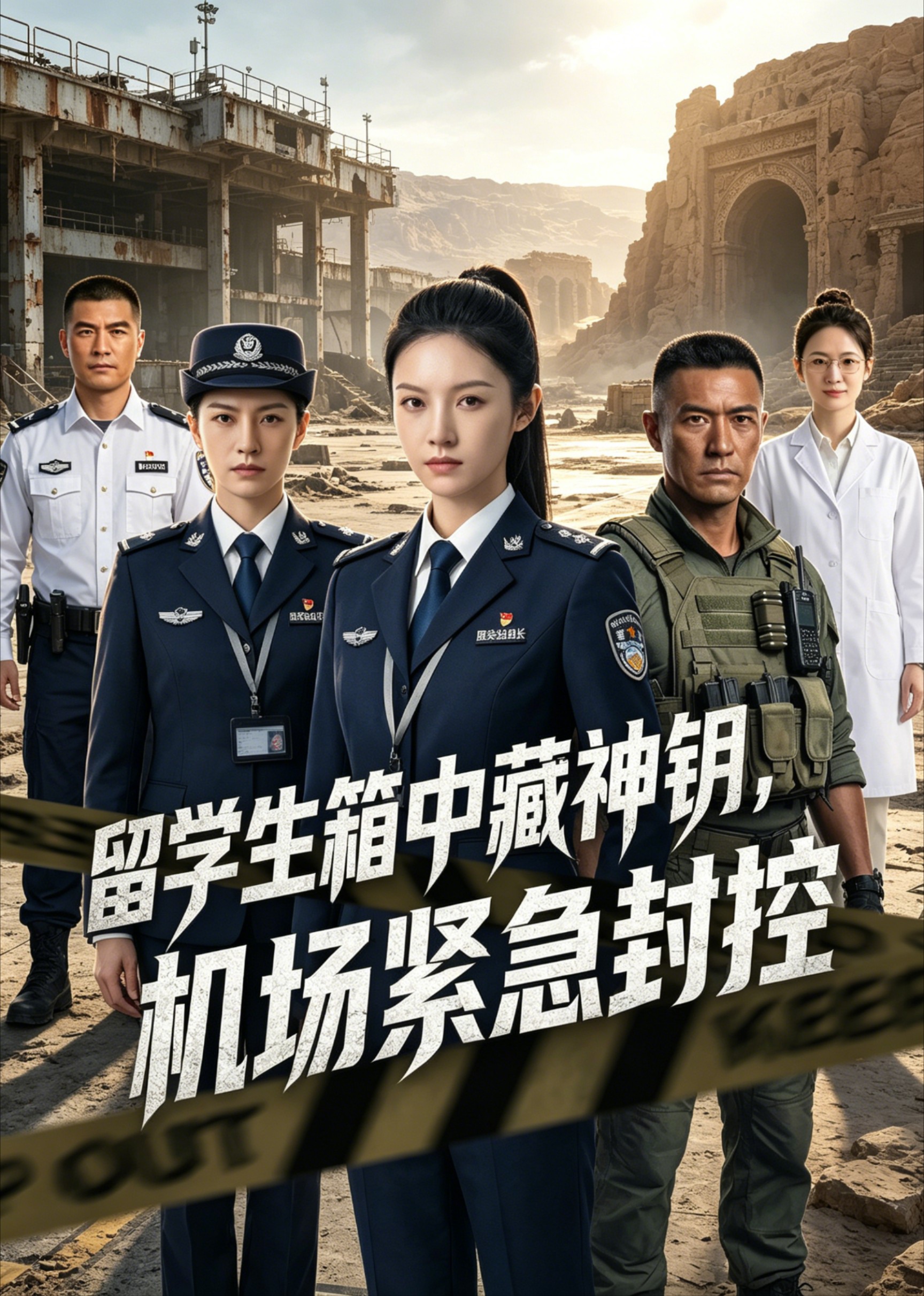 留学生箱中藏神钥，机场紧急封控