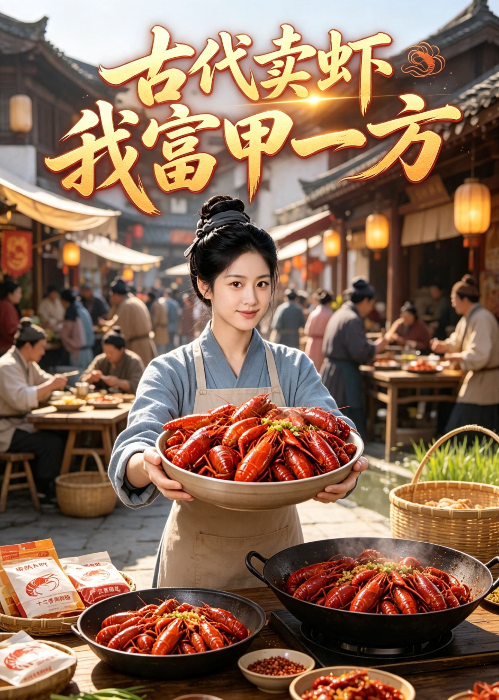 古代卖虾我富甲一方