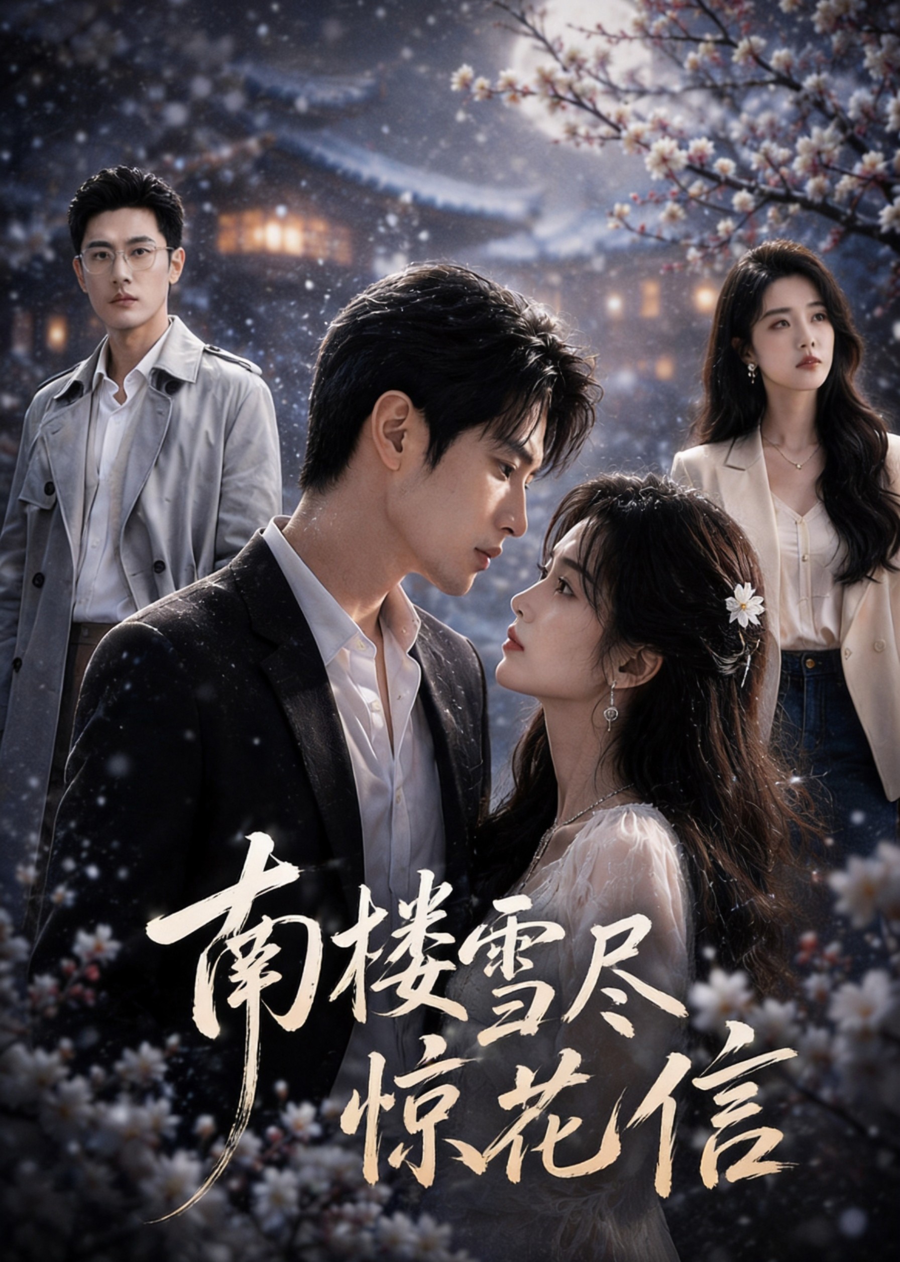 南楼雪尽惊花信