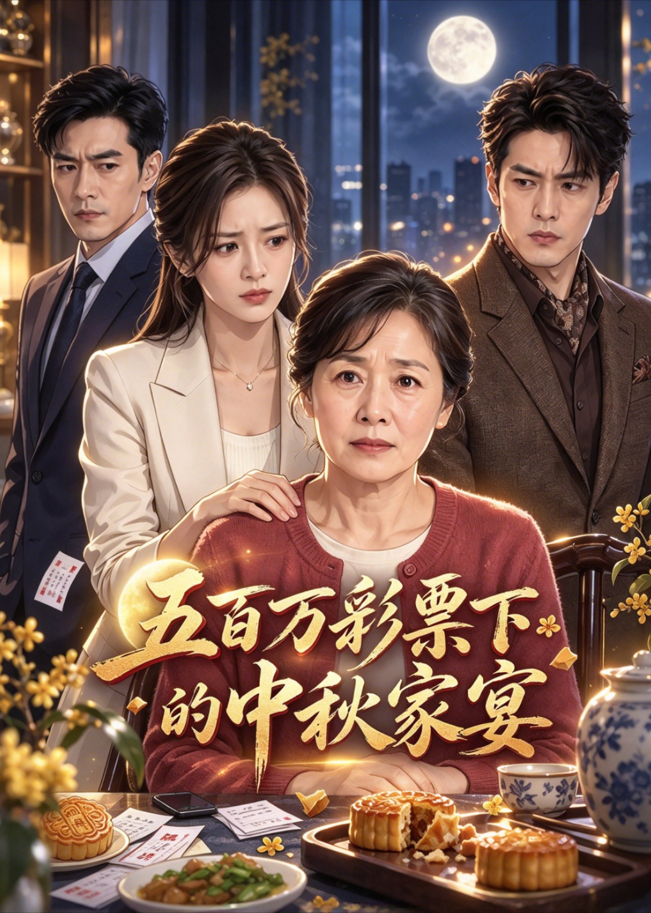 五百万彩票下的中秋家宴封面图