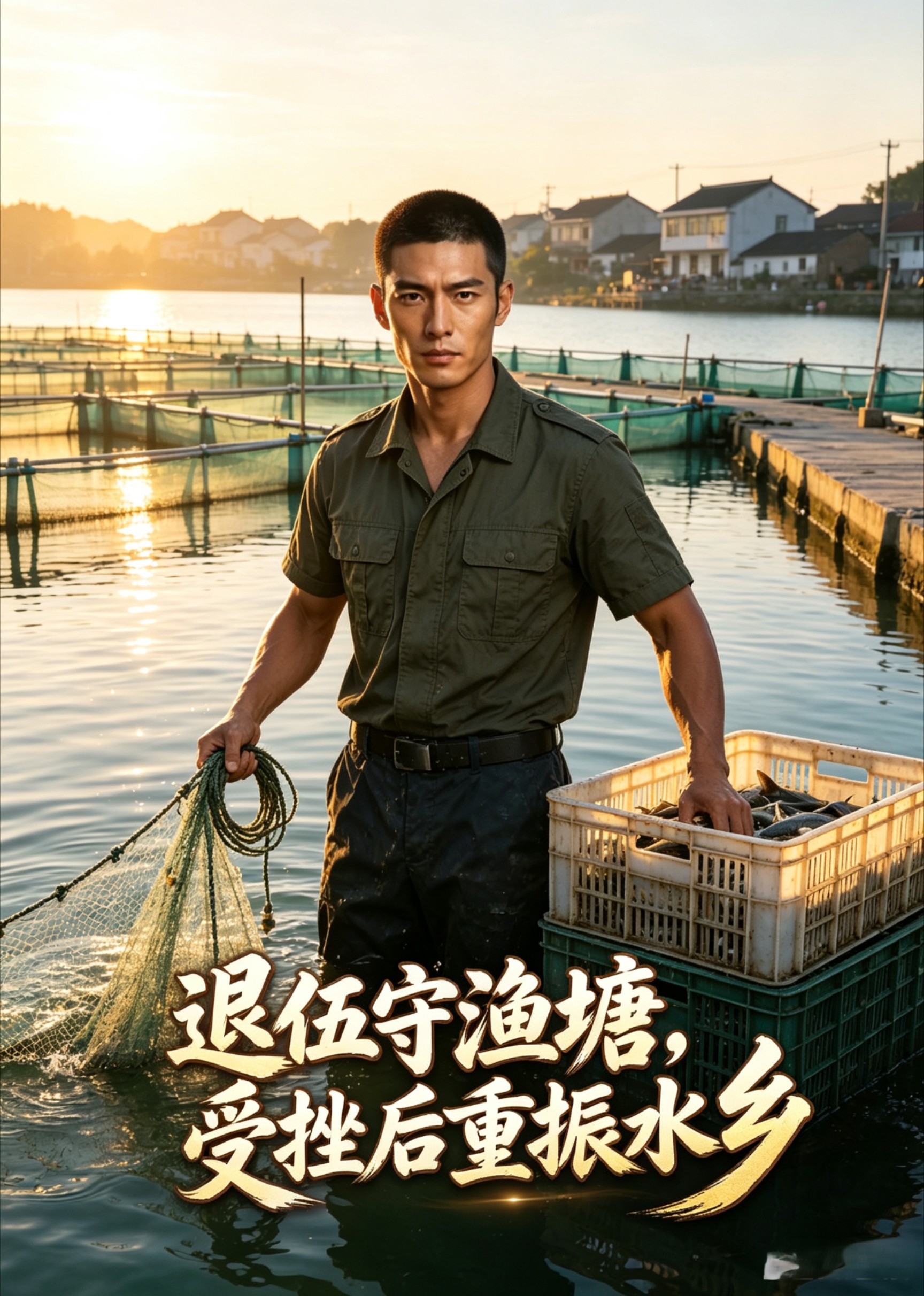 退伍守渔塘，受挫后重振水乡
