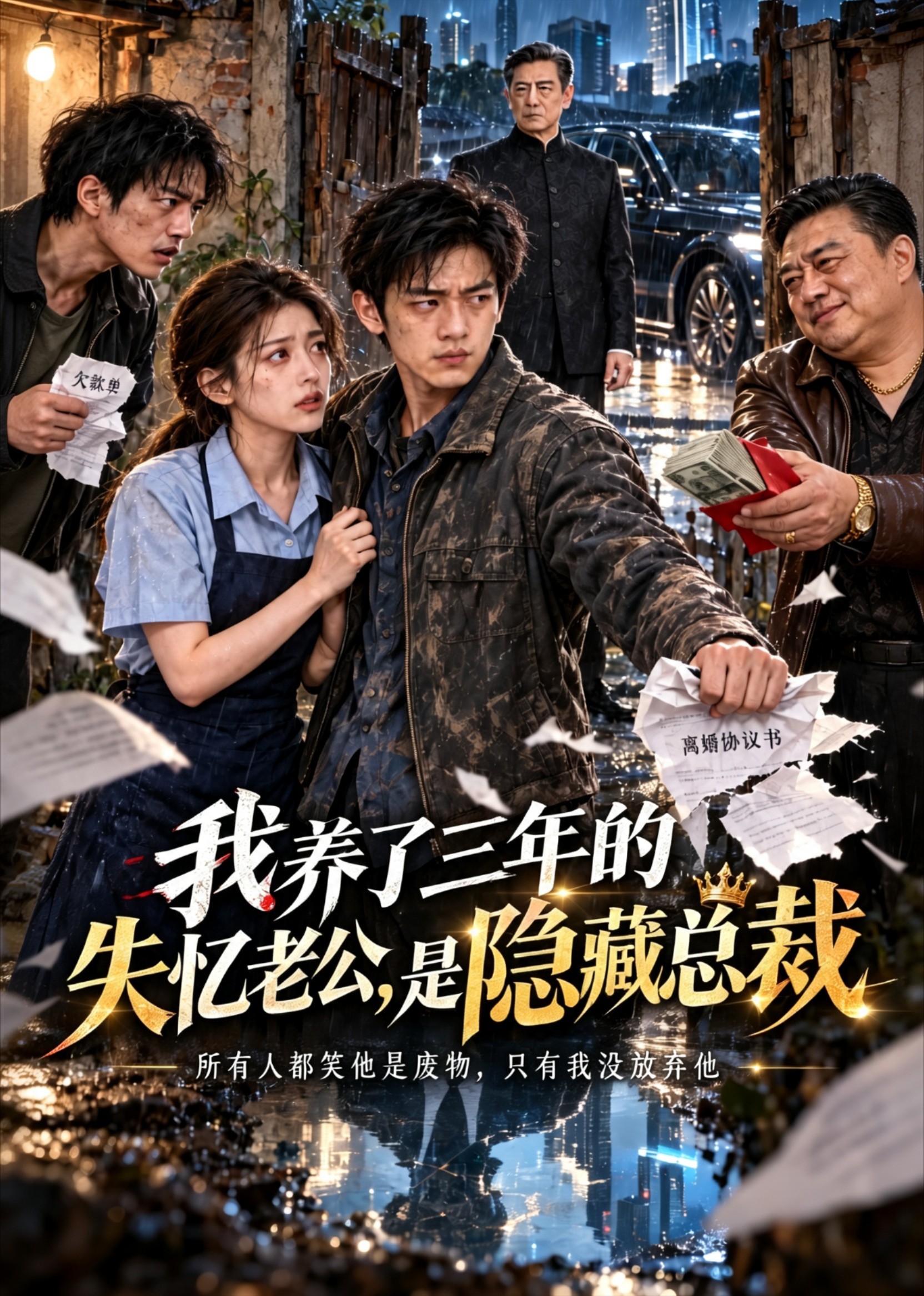 我养了三年的失忆老公，是隐藏总裁封面图