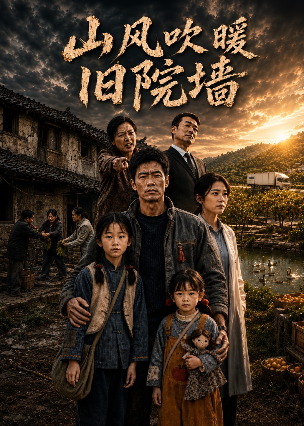 山风吹暖旧院墙