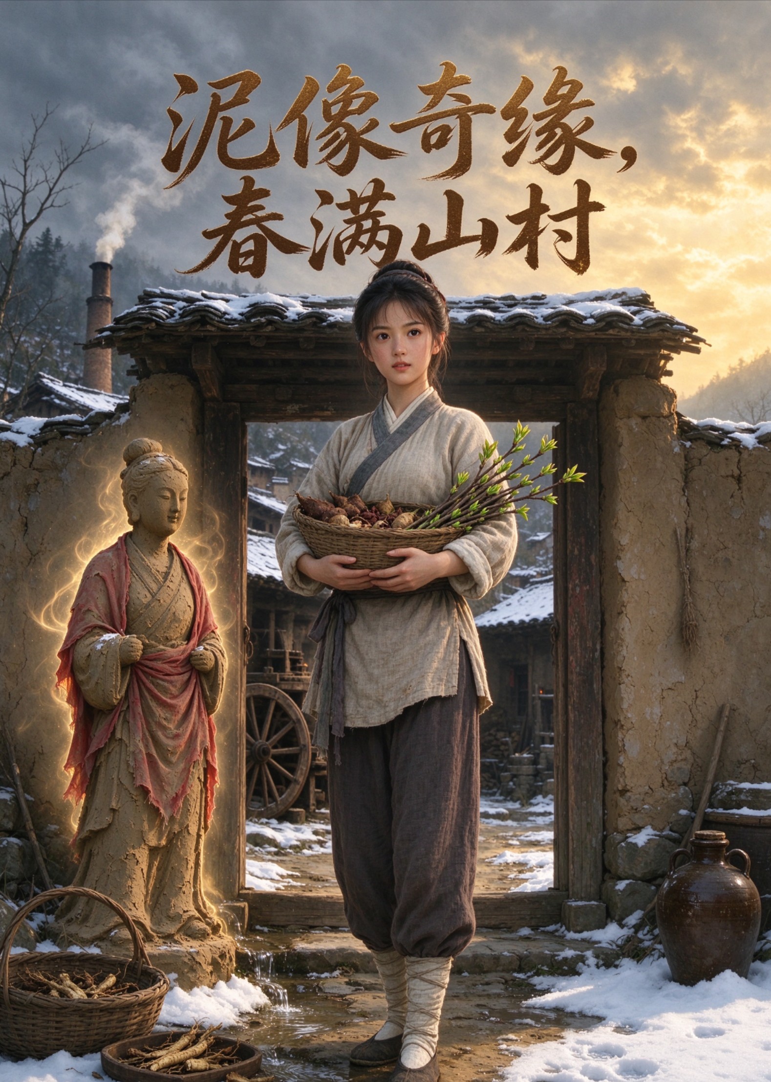 泥像奇缘，春满山村封面图