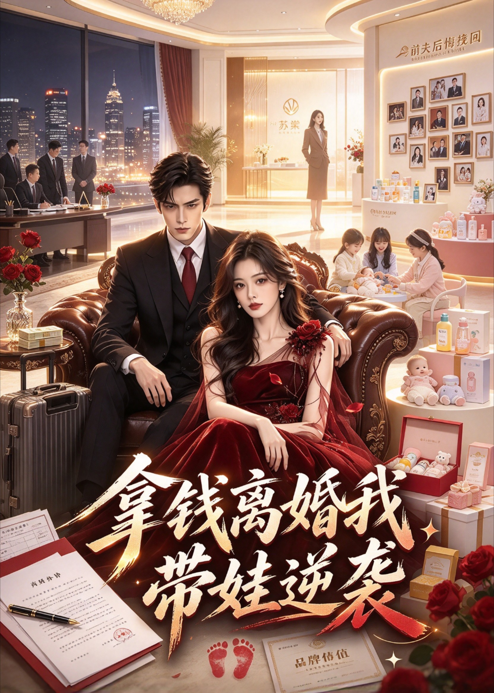 拿钱离婚我带娃逆袭封面图