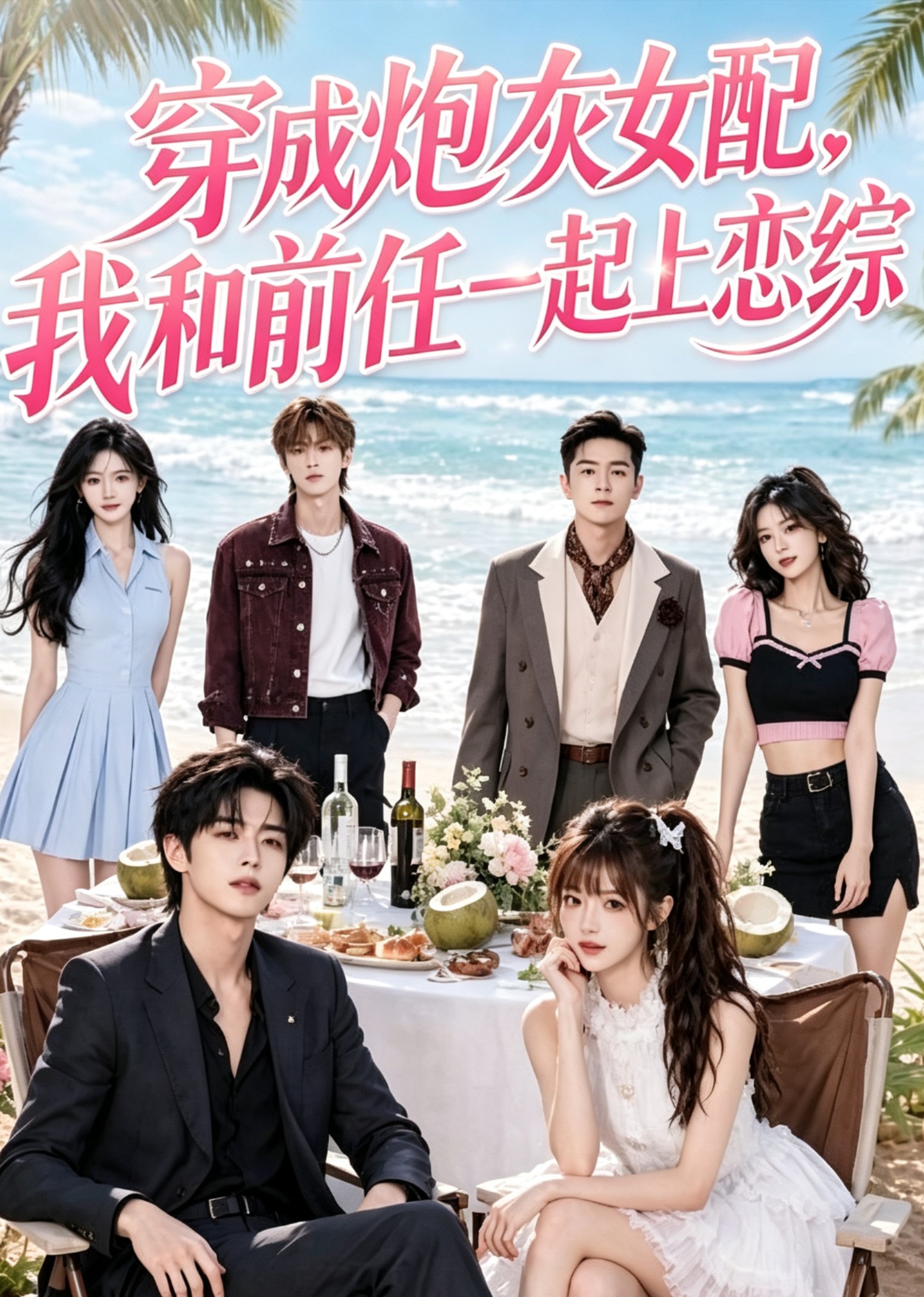 穿成炮灰女配我和前任一起上恋综封面图