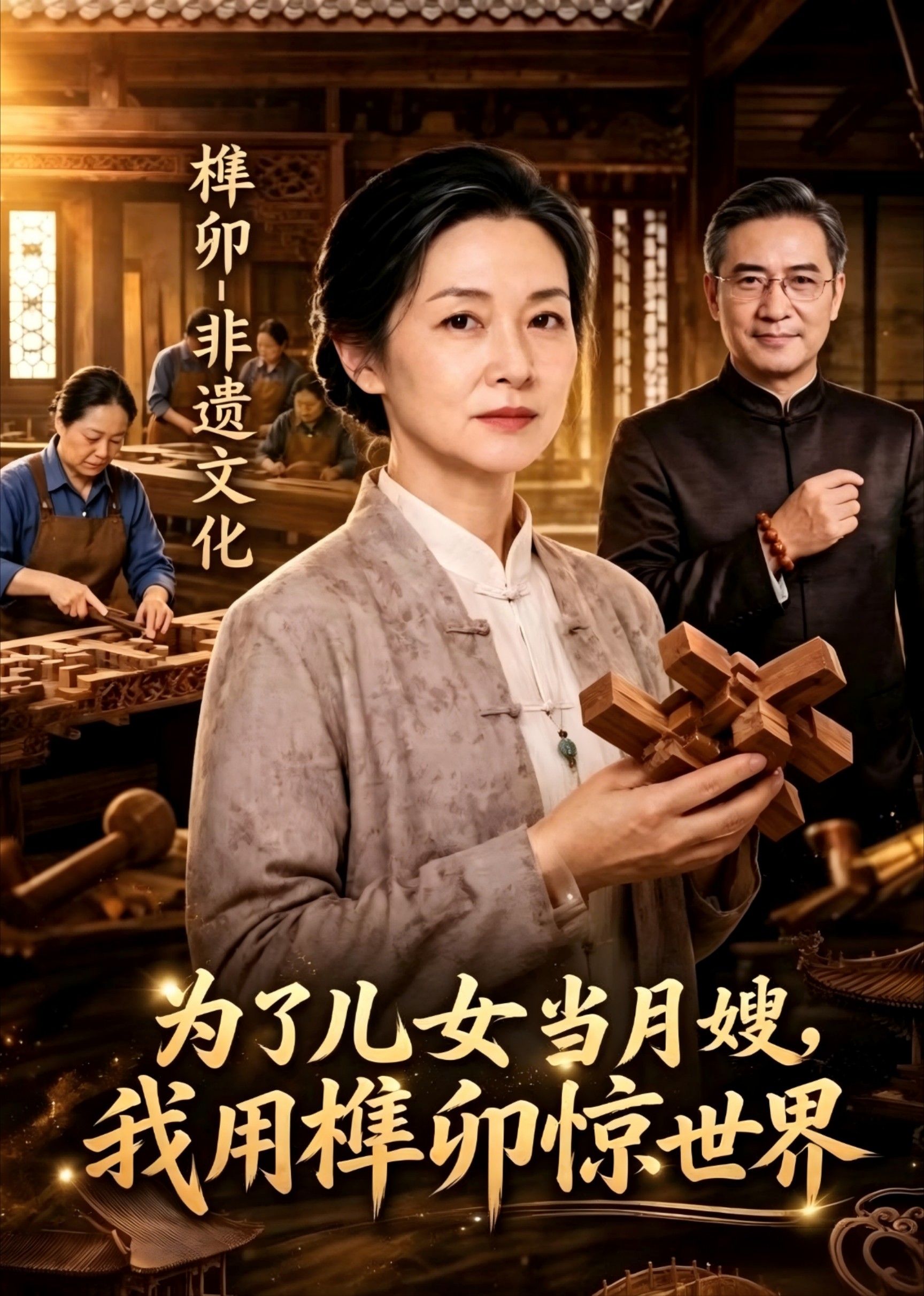 为了儿女当月嫂，我用榫卯惊世界