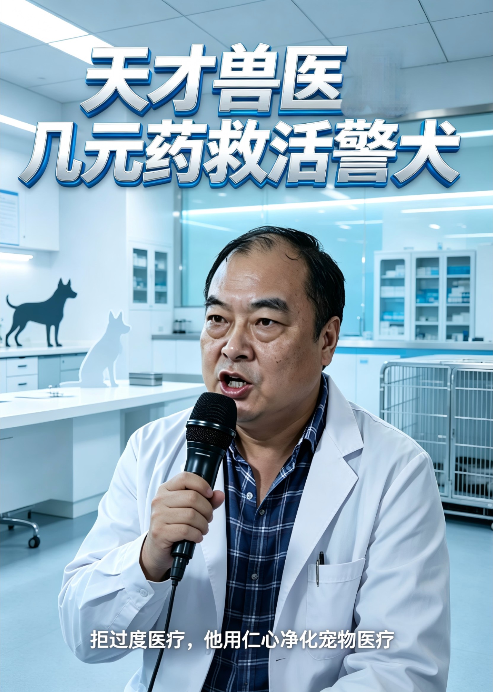 天才兽医几元药救活警犬