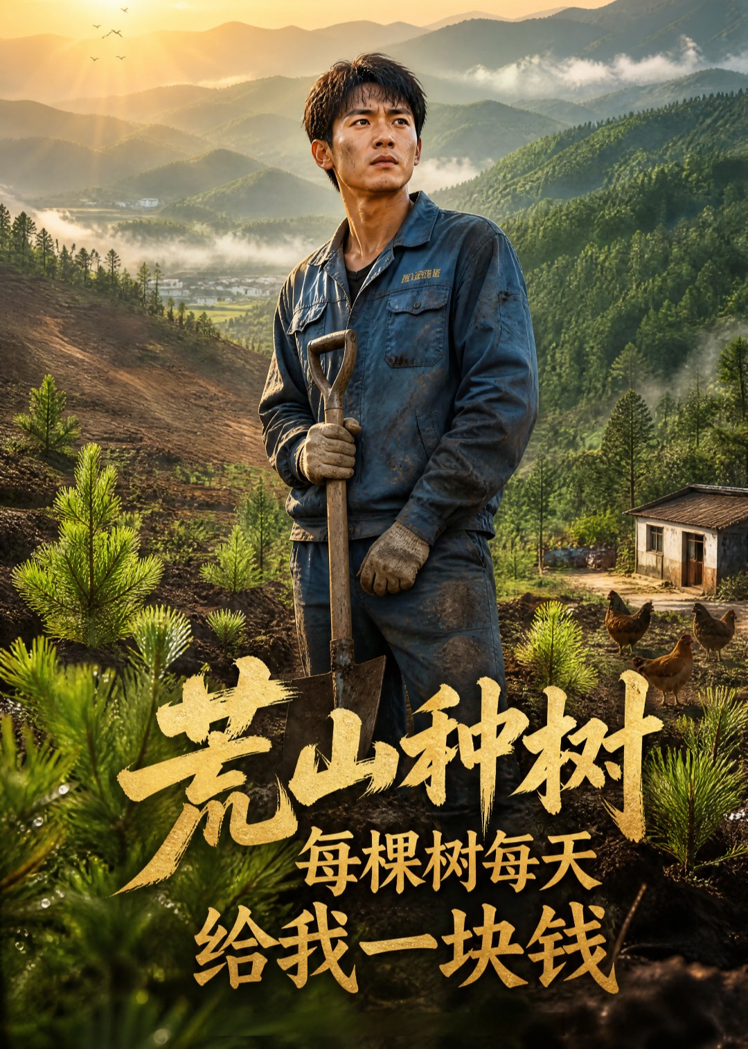荒山种树每棵树每天给我一块钱
