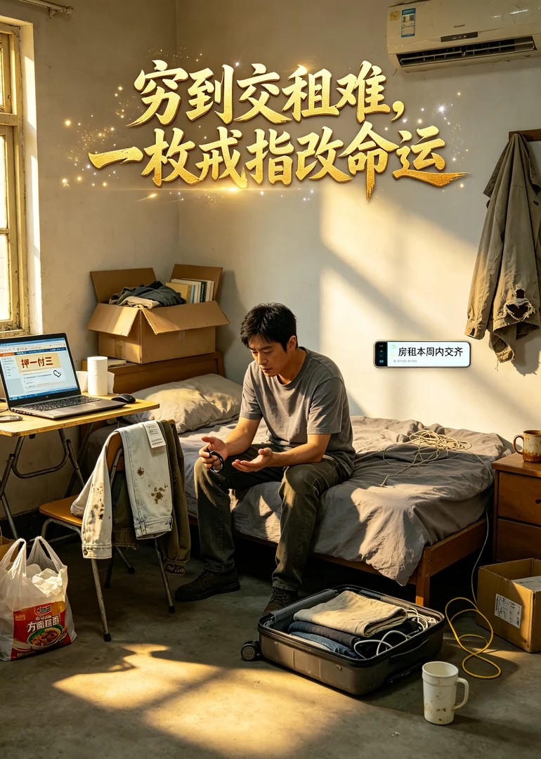 穷到交租难，一枚戒指改命运