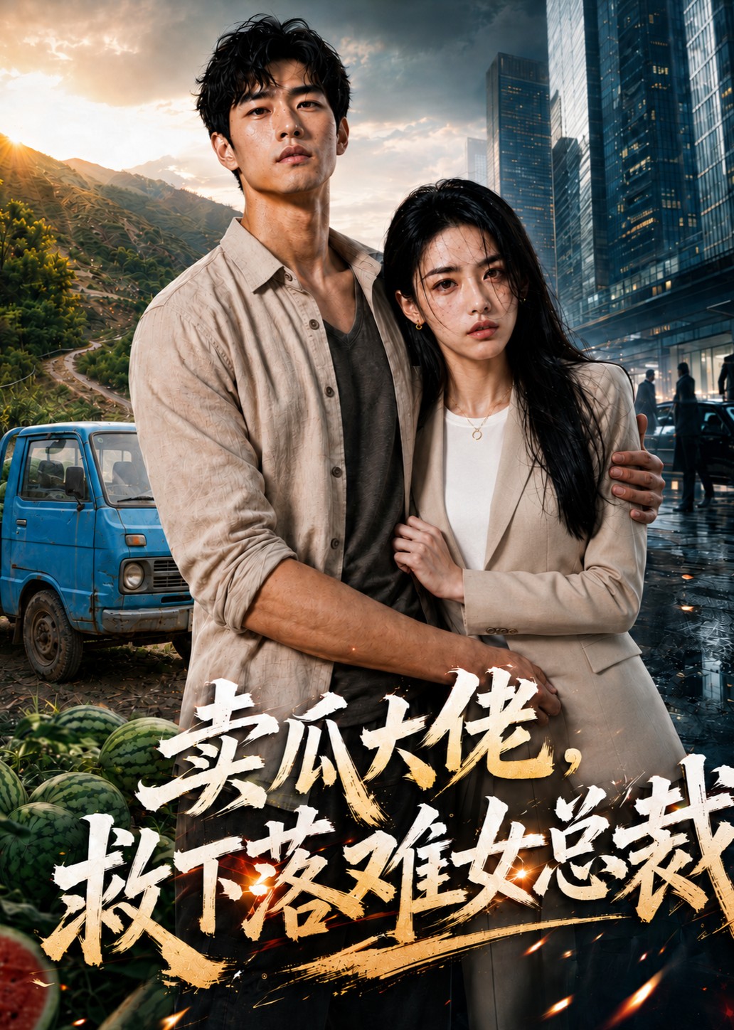 卖瓜大佬，救下落难女总裁封面图