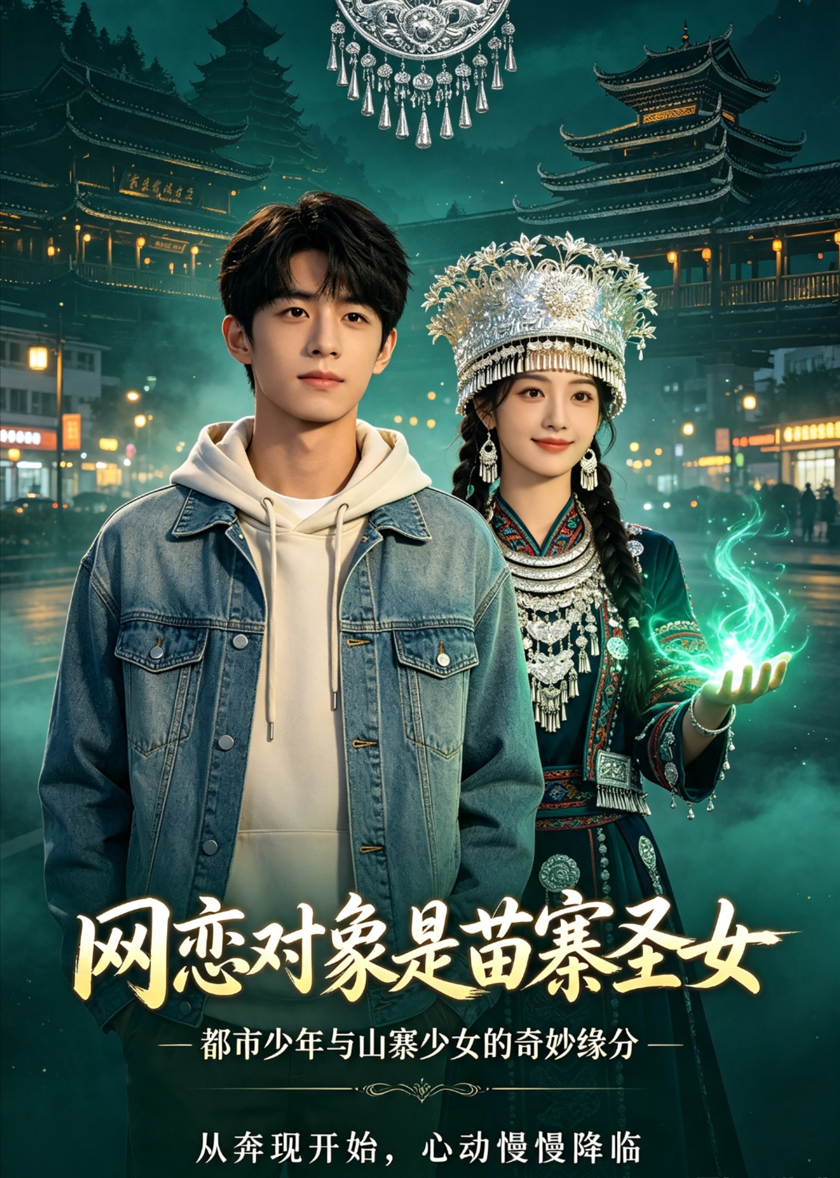 网恋对象是苗寨圣女封面图