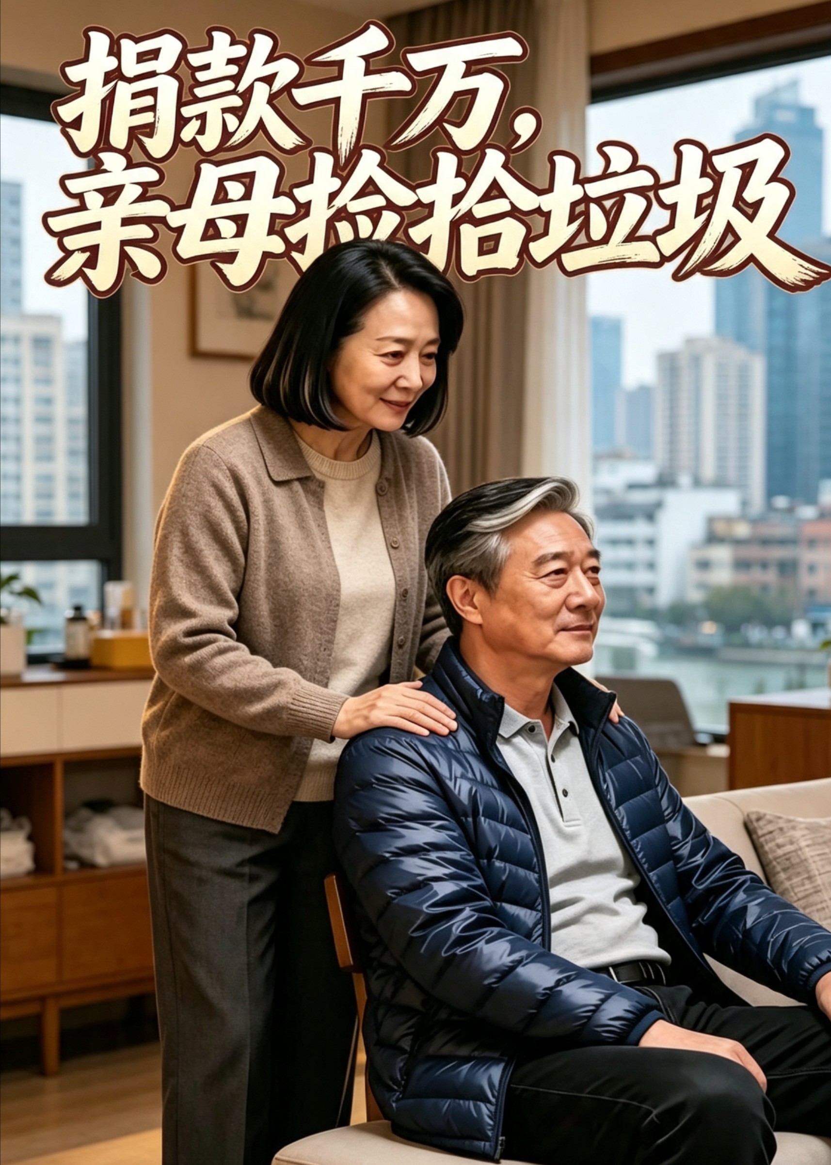捐款千万，亲母捡拾垃圾