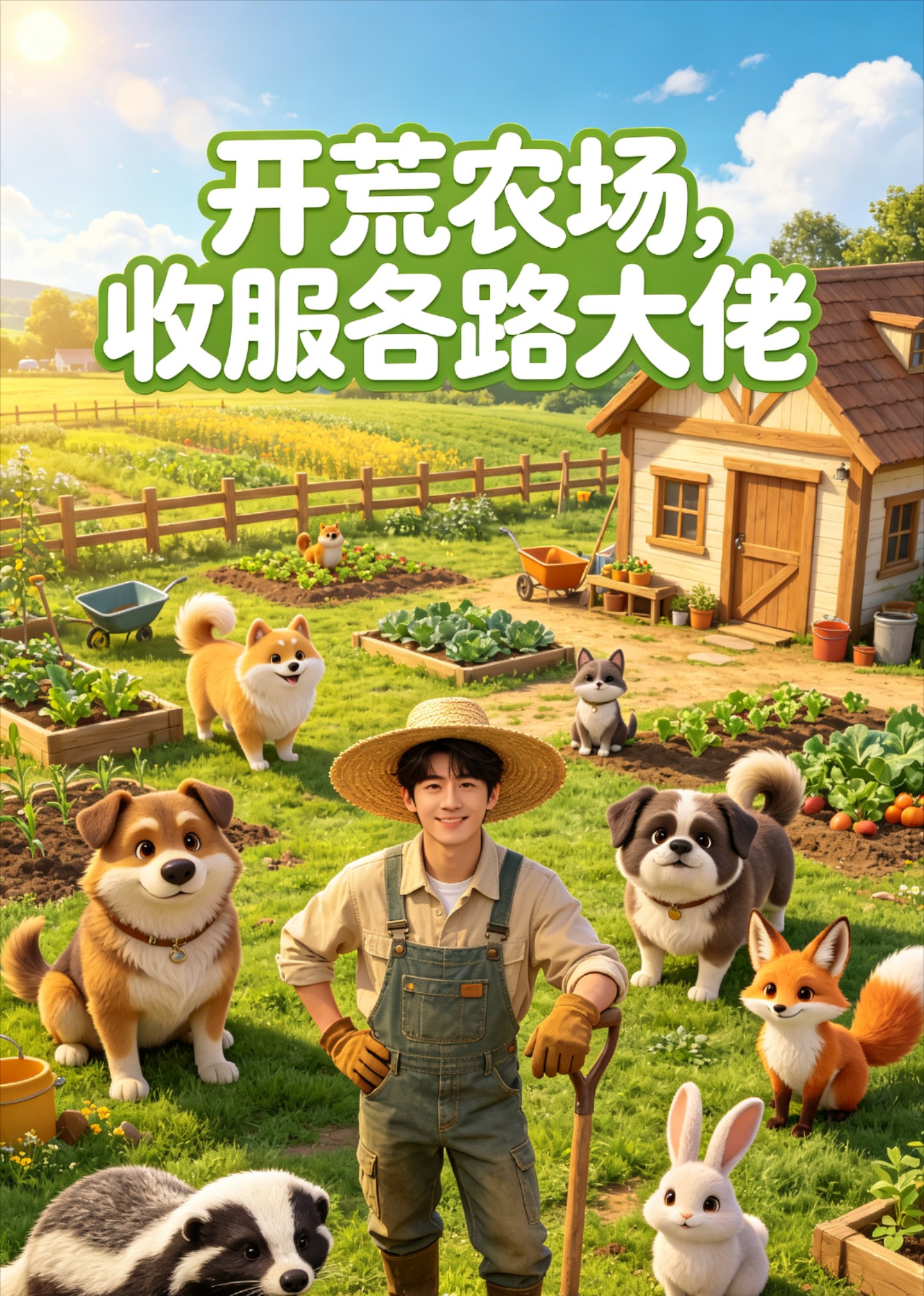 开荒农场，收服各路大佬