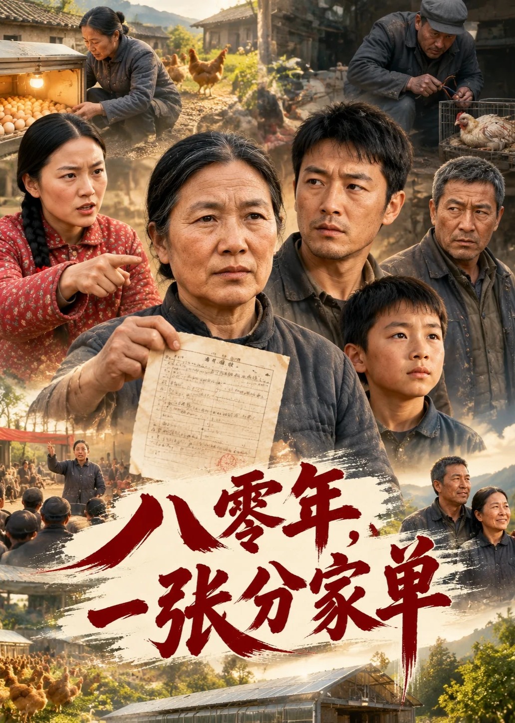 八零年，一张分家单封面图