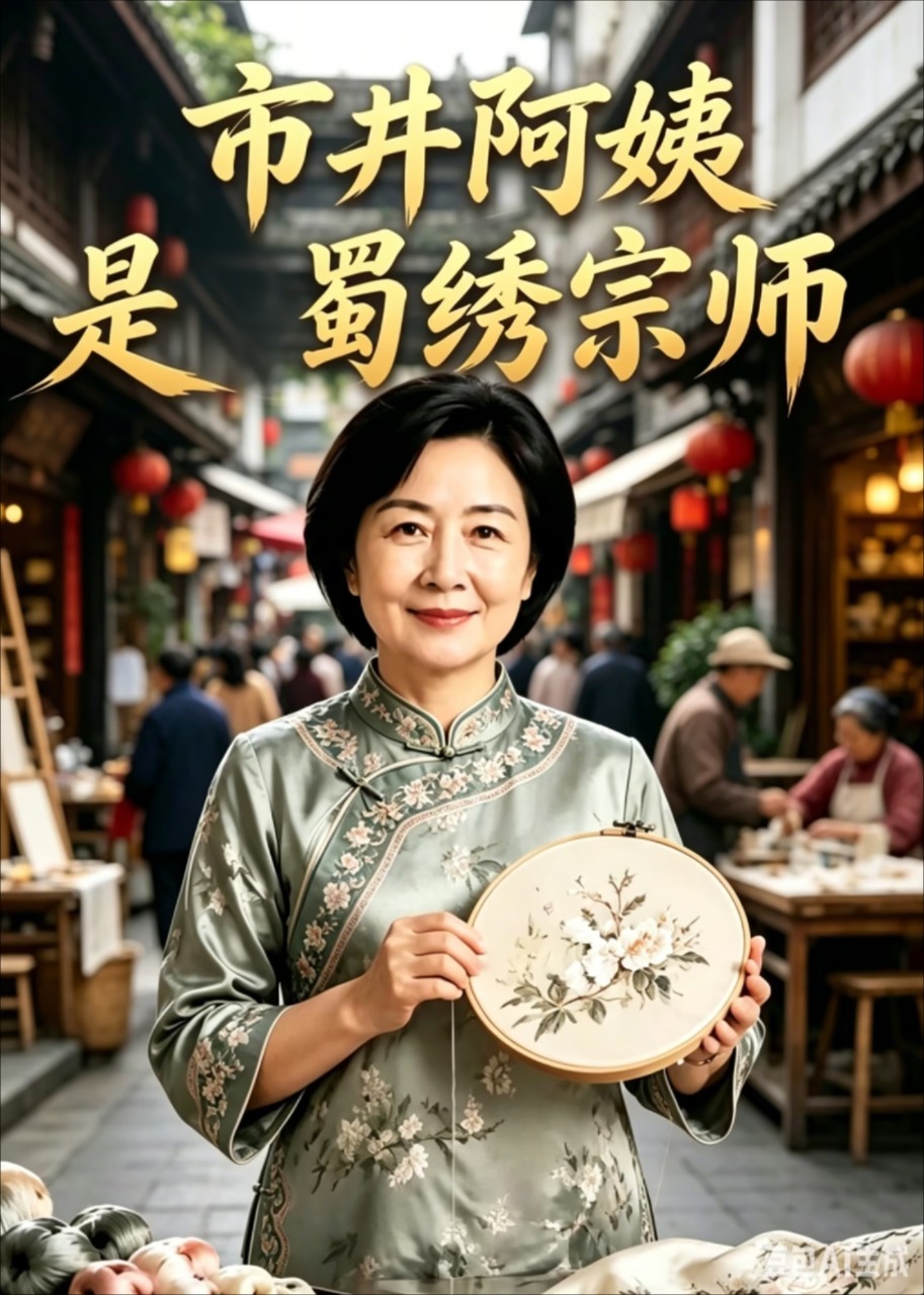 市井阿姨是蜀绣宗师