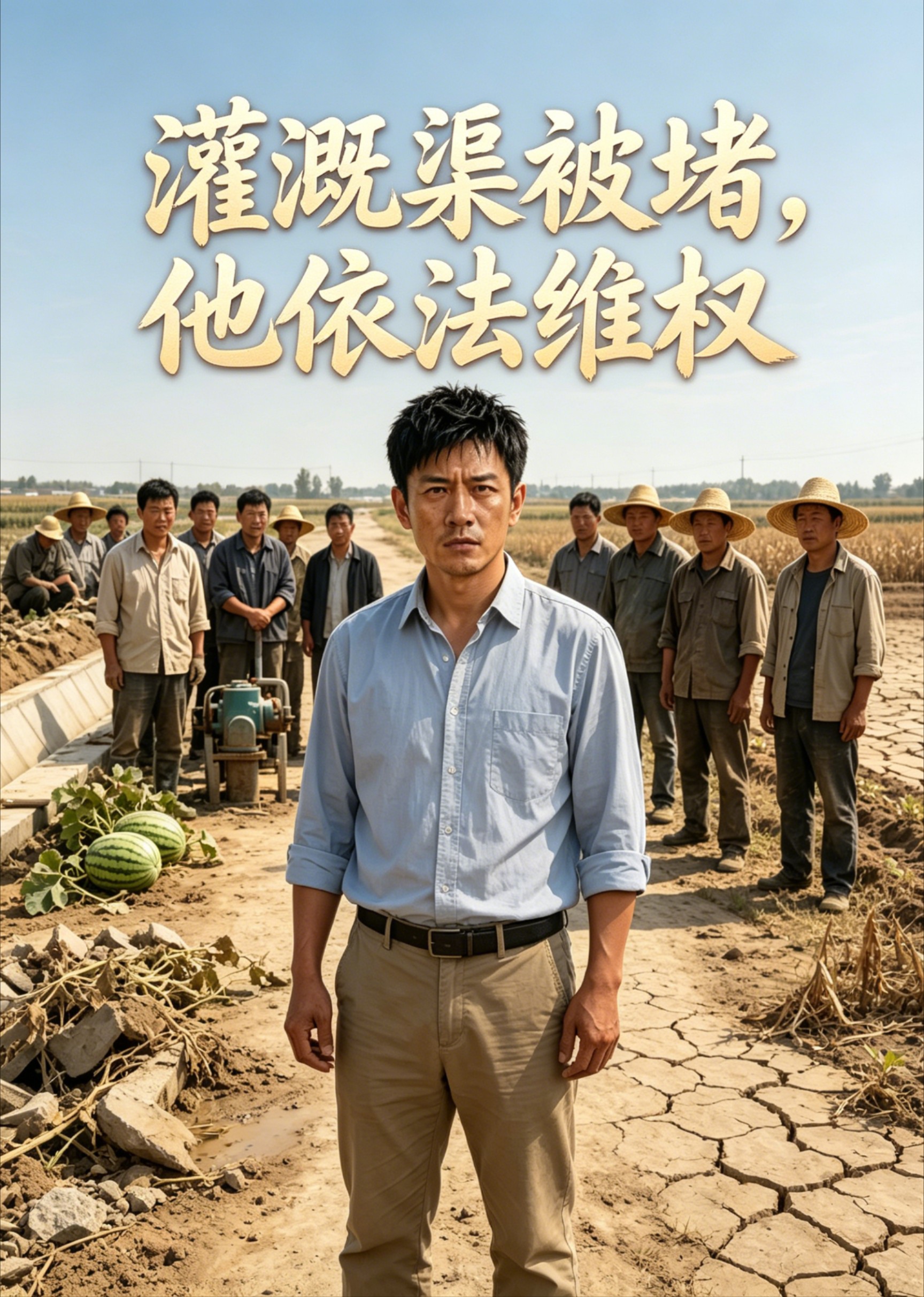 灌溉渠被堵，他依法维权