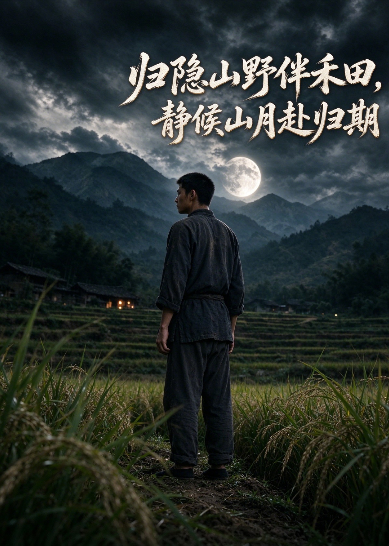 归隐山野伴禾田，静候山月赴归期封面图